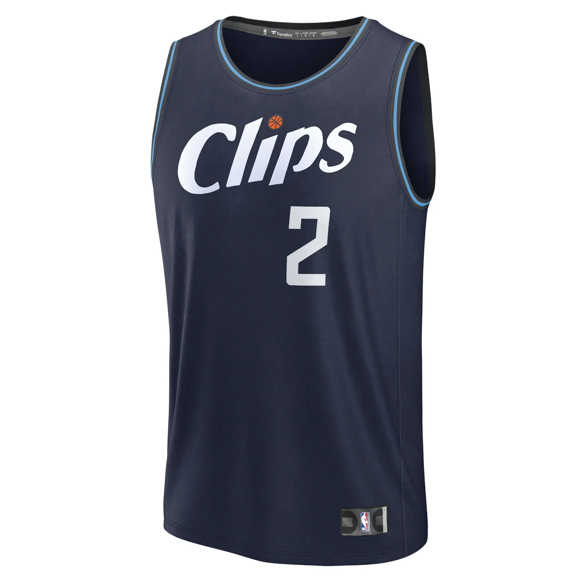 Kawhi Leonard LA Clippers Fanatics Branded Fast Break Jersey - Navy - City Edition