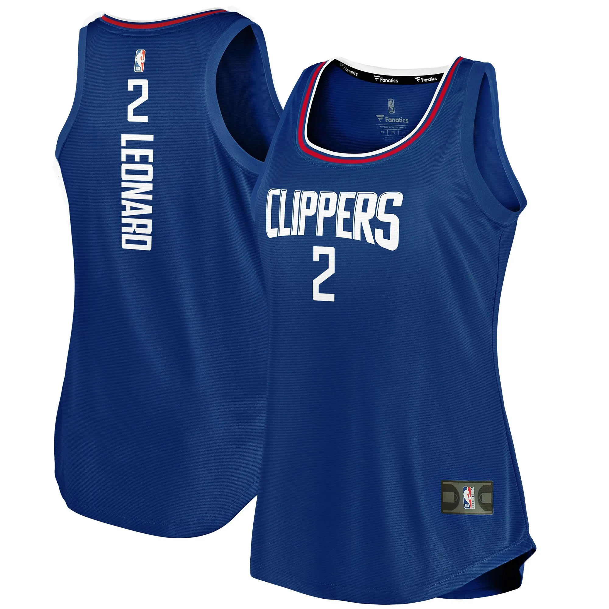 Kawhi Leonard LA Clippers Fanatics Branded Women's Fast Break Player Movement Jersey Tank Top - Royal