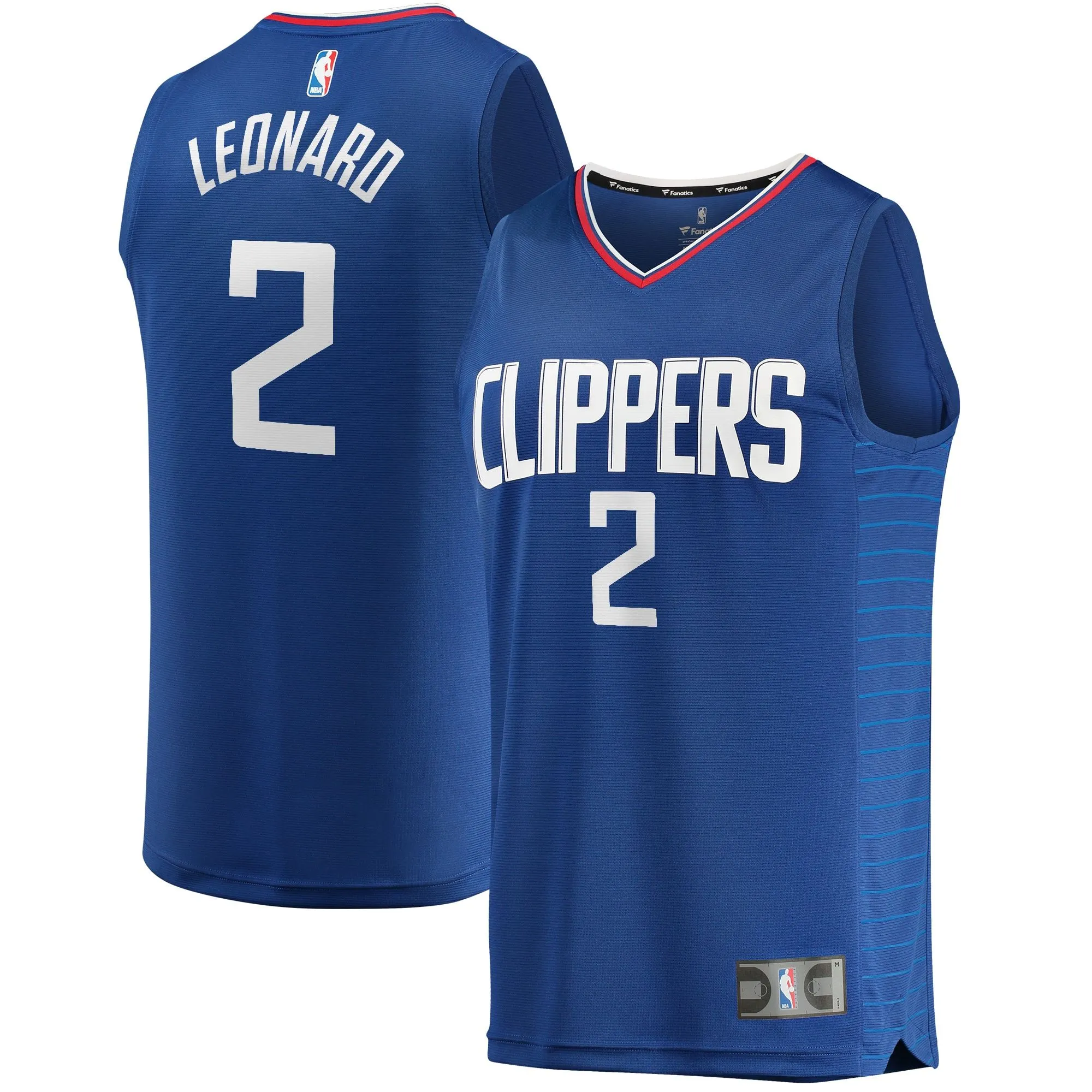 Kawhi Leonard LA Clippers Fanatics Branded Youth 2019/20 Fast Break Replica Jersey Blue - Icon Edition