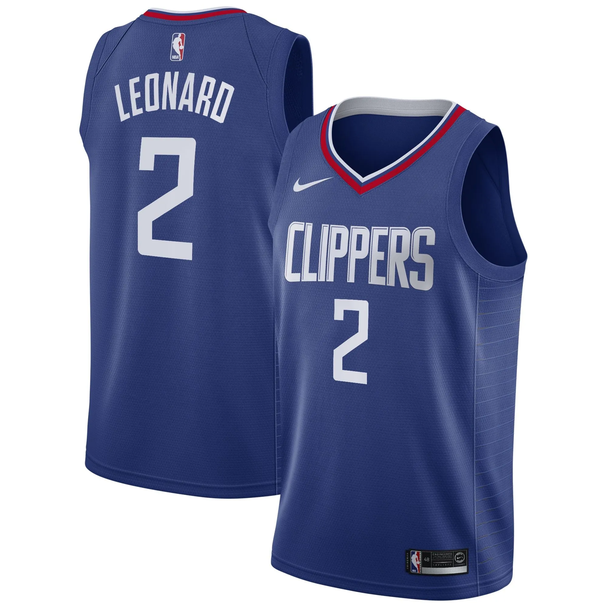 Kawhi Leonard LA Clippers  2019/20 Swingman Jersey Blue - Icon Edition