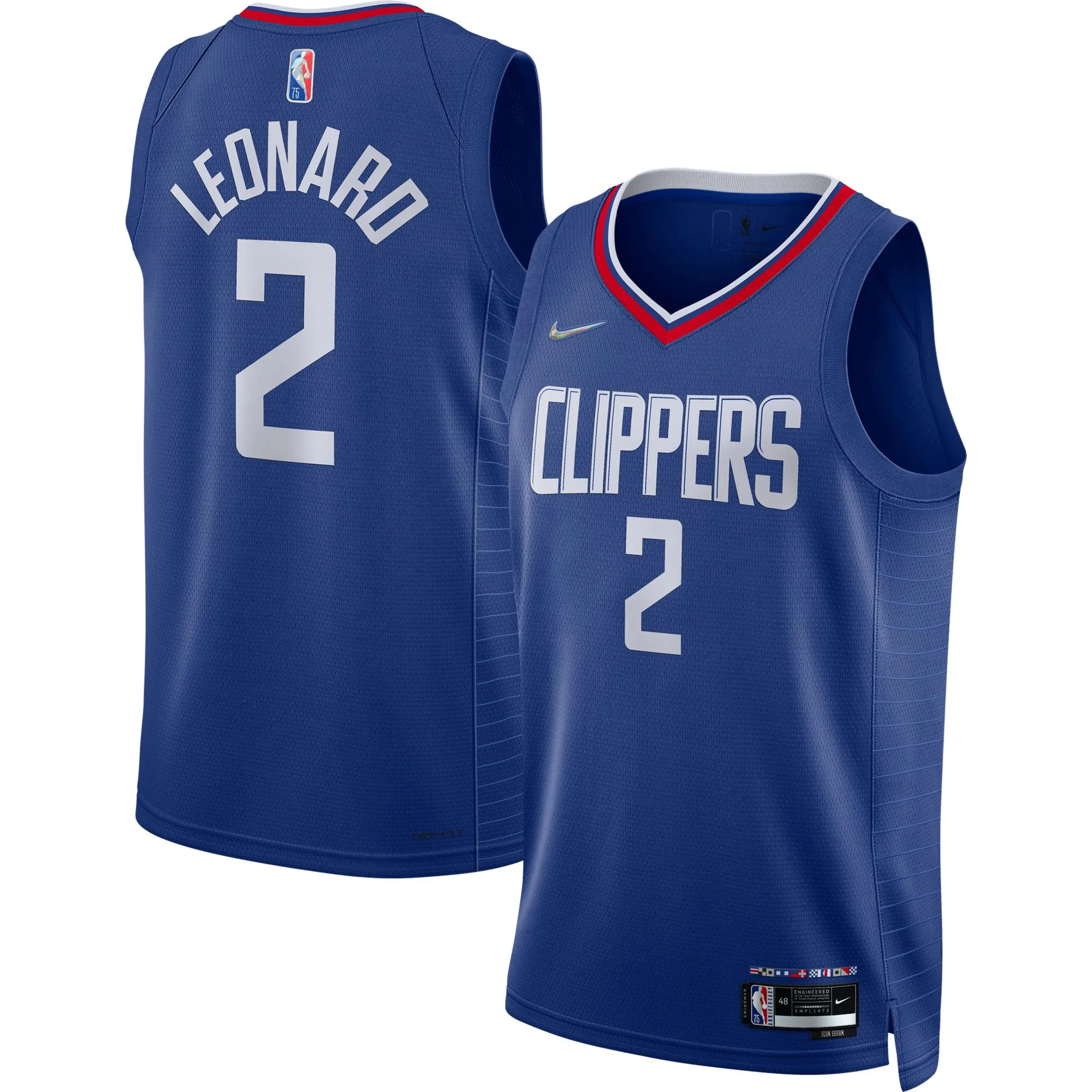 Kawhi Leonard LA Clippers  2021/22 Diamond Swingman Jersey - Icon Edition - Royal