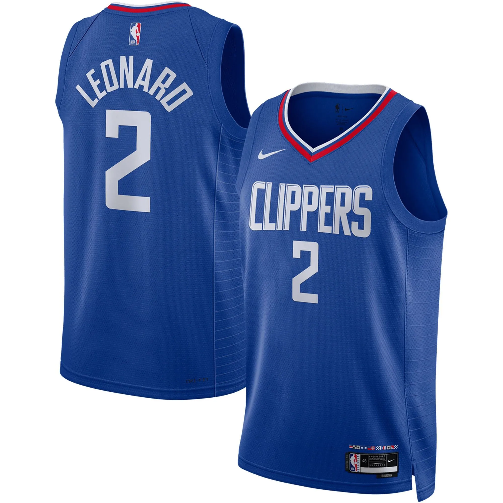 Kawhi Leonard LA Clippers  Unisex Swingman Jersey - Icon Edition - Royal