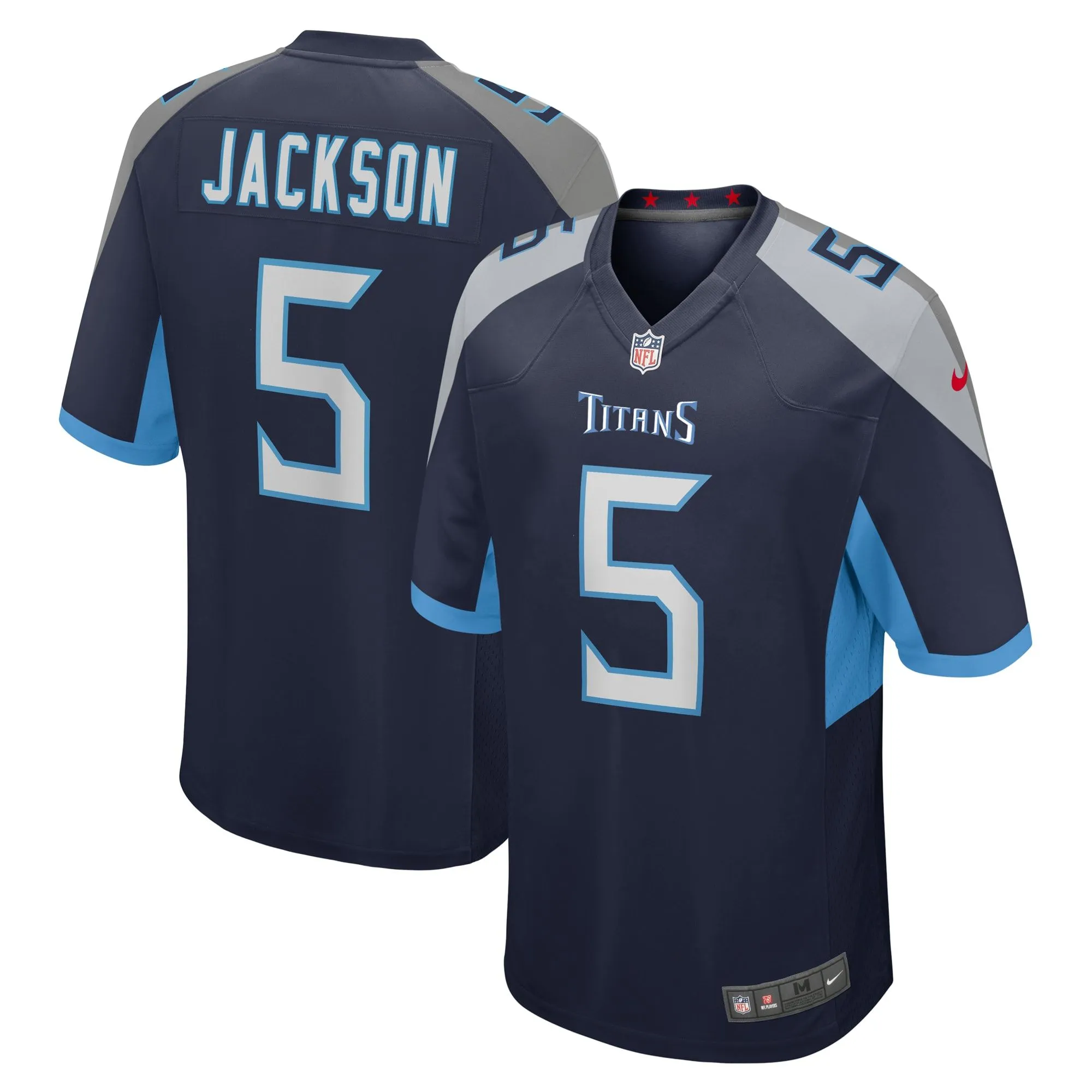 Kearis Jackson Tennessee Titans  Team Game Jersey -  Navy