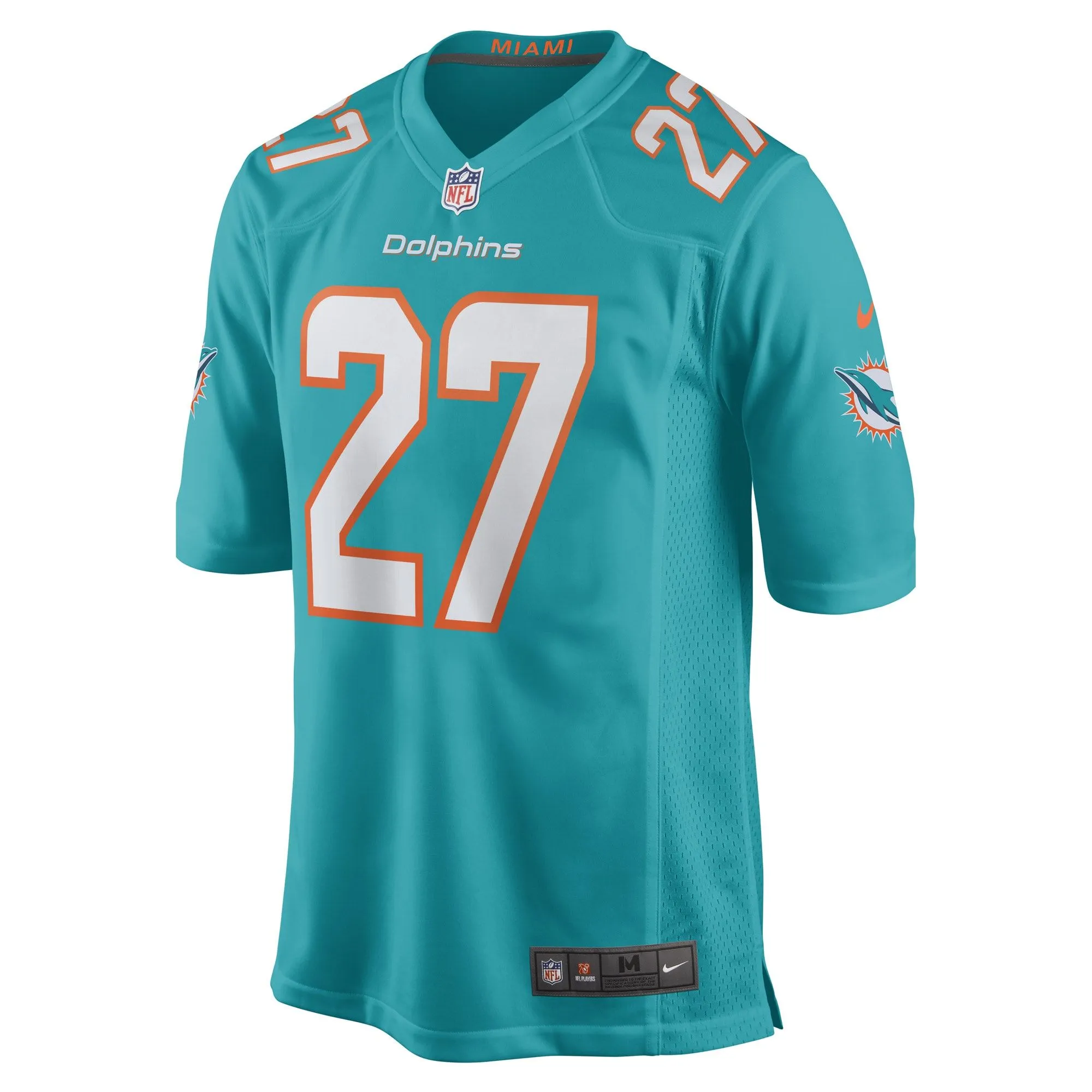 Keion Crossen Miami Dolphins  Game Player Jersey - Aqua