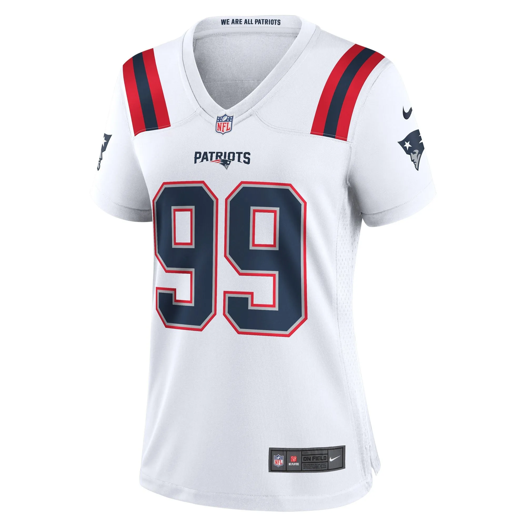 Keion White New England Patriots  Women's  Game Jersey -  White