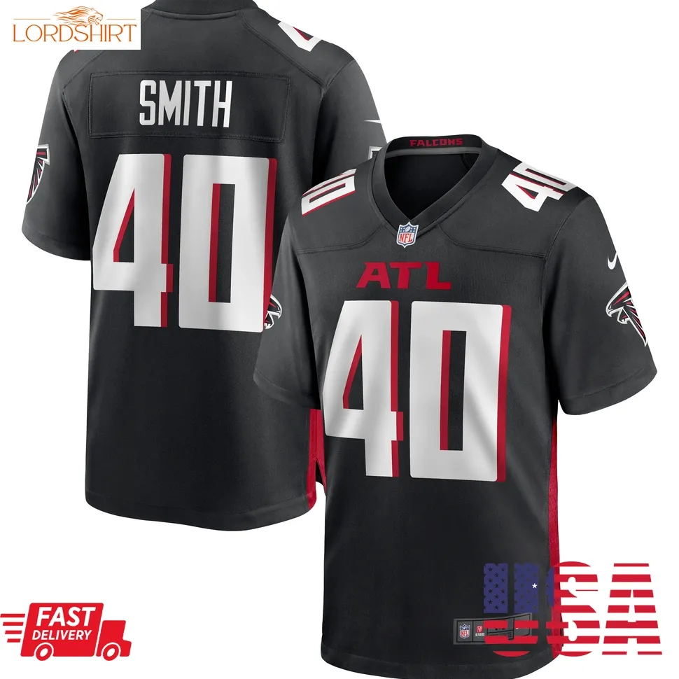 Keith Smith Atlanta Falcons  Game Jersey   Black