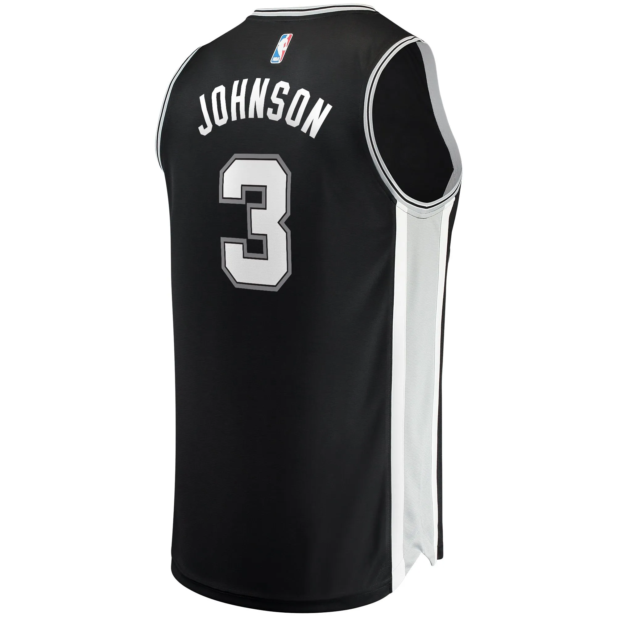 Keldon Johnson San Antonio Spurs Fanatics Branded Fast Break Replica Jersey Black - Icon Edition