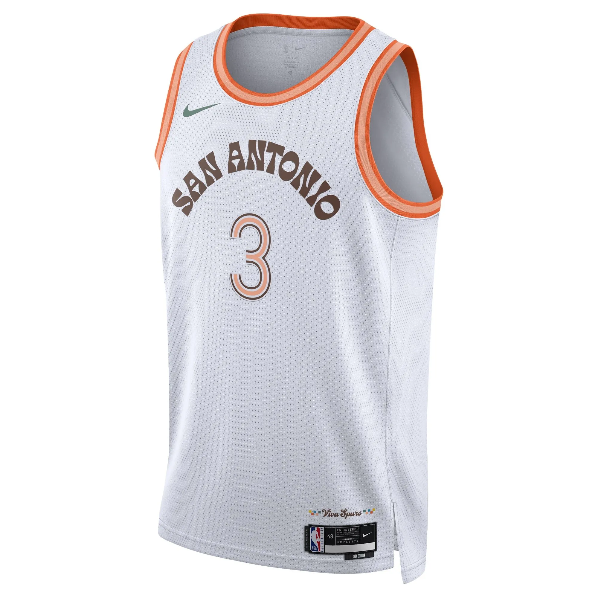 Keldon Johnson San Antonio Spurs  Unisex 2023/24 Swingman Jersey - White - City Edition