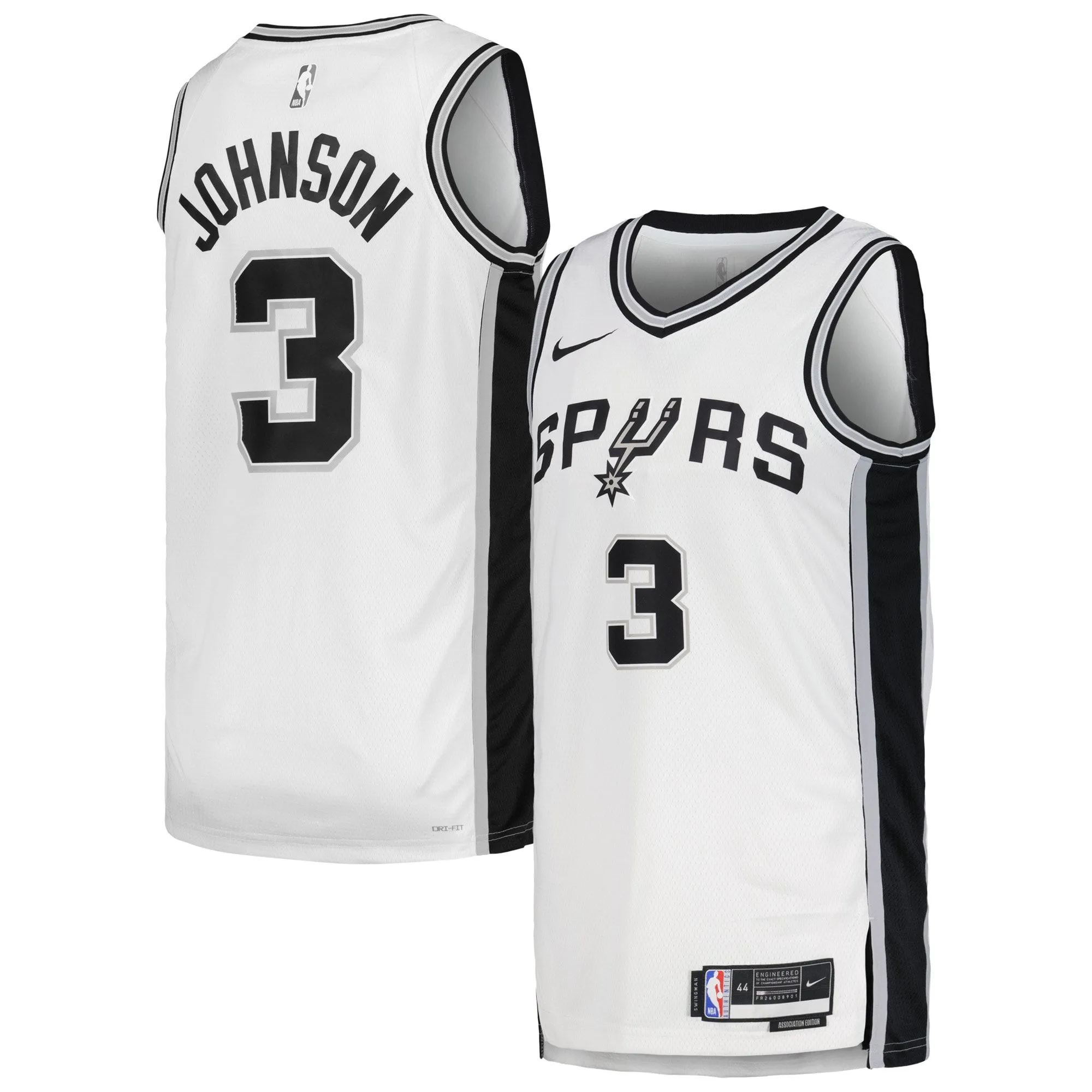 Keldon Johnson San Antonio Spurs  Unisex Swingman Jersey - Association Edition - White