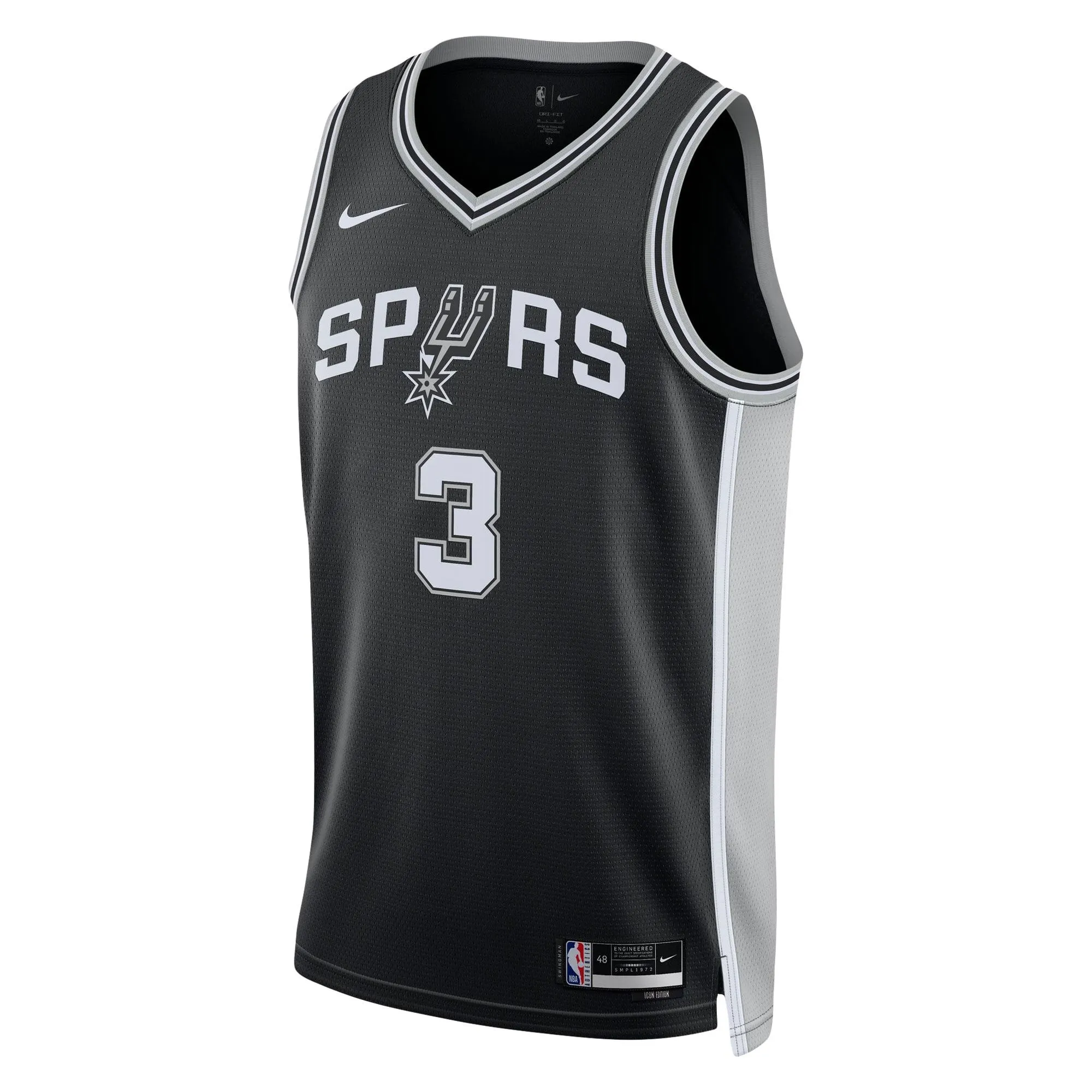 Keldon Johnson San Antonio Spurs  Unisex Swingman Jersey - Icon Edition - Black