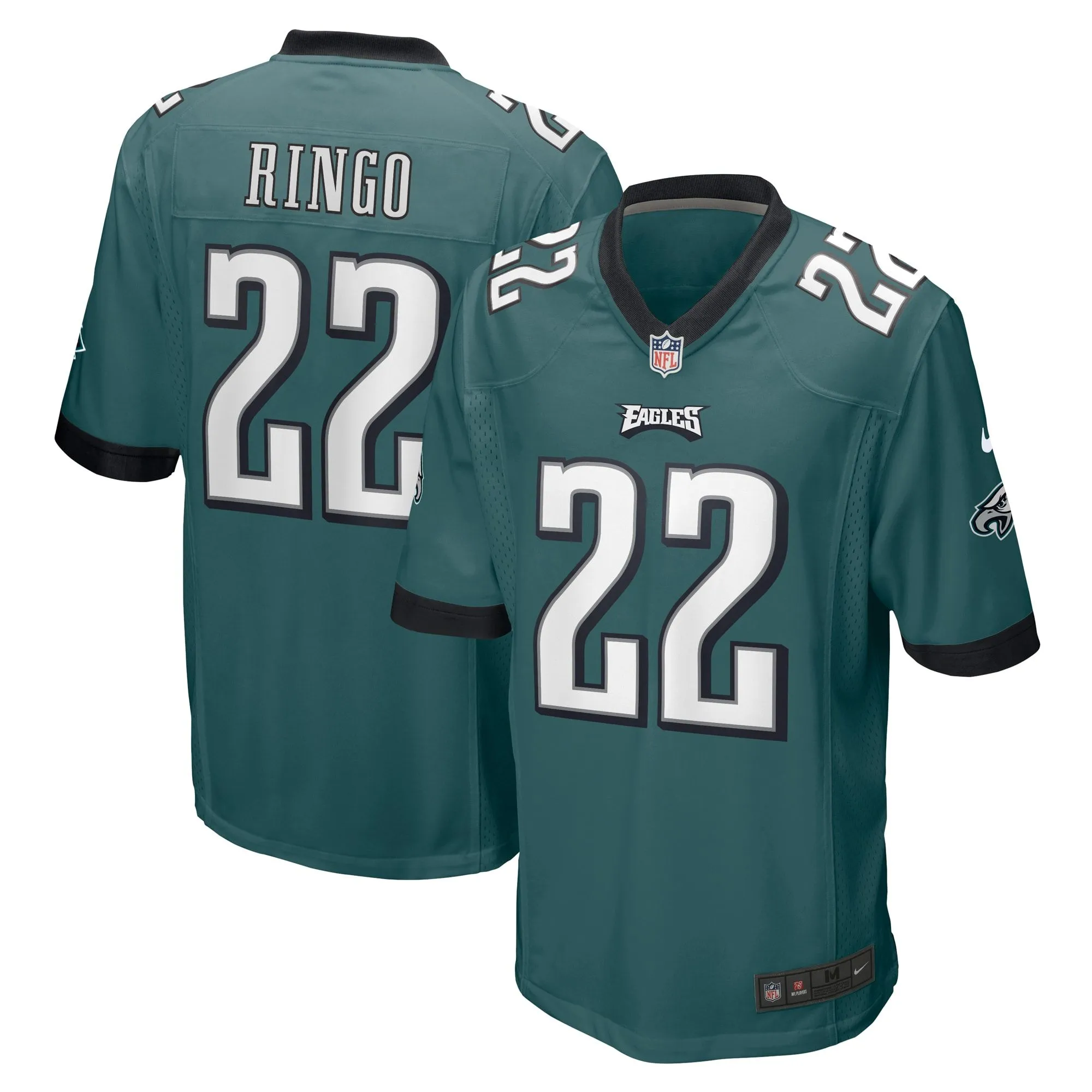 Kelee Ringo Philadelphia Eagles  Team Game Jersey - Midnight Green