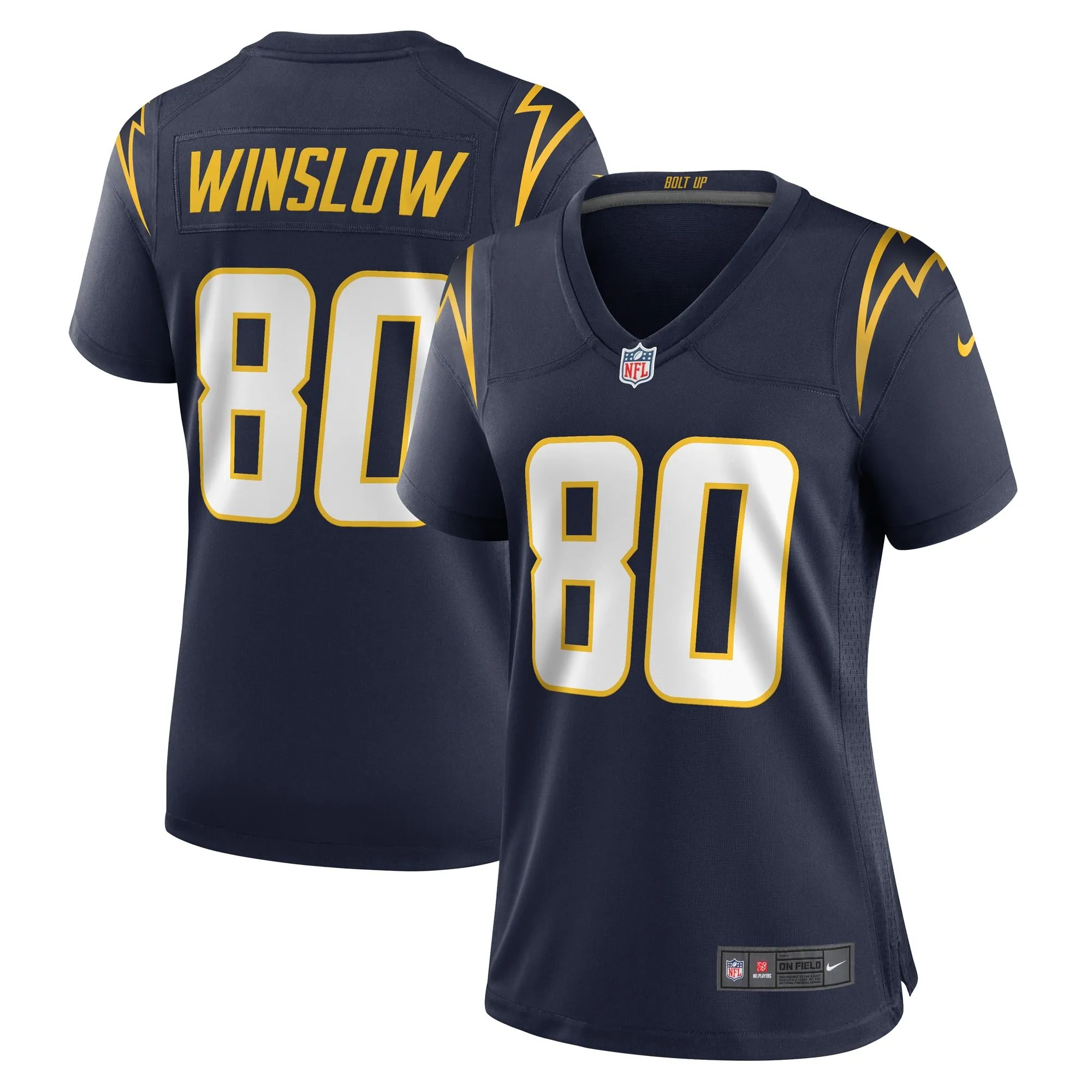 Kellen Winslow Los Angeles Chargers  Women's Retired Player Jersey - Navy