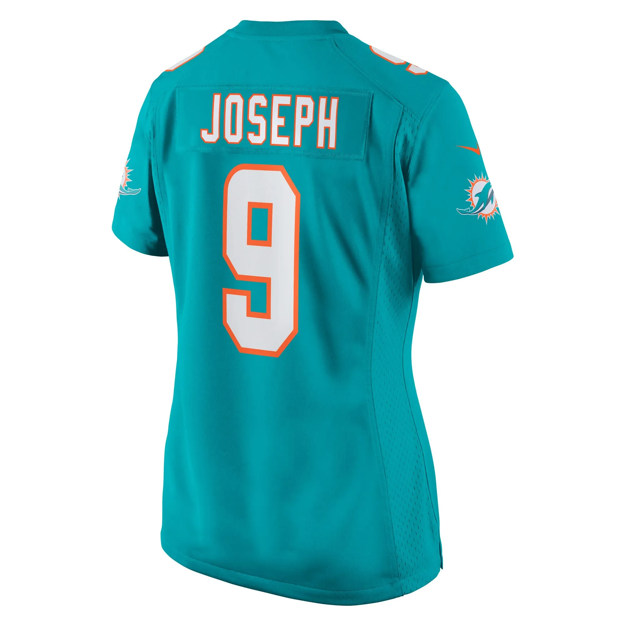 Kelvin Joseph Miami Dolphins  Women's Team Game Jersey -  Aqua