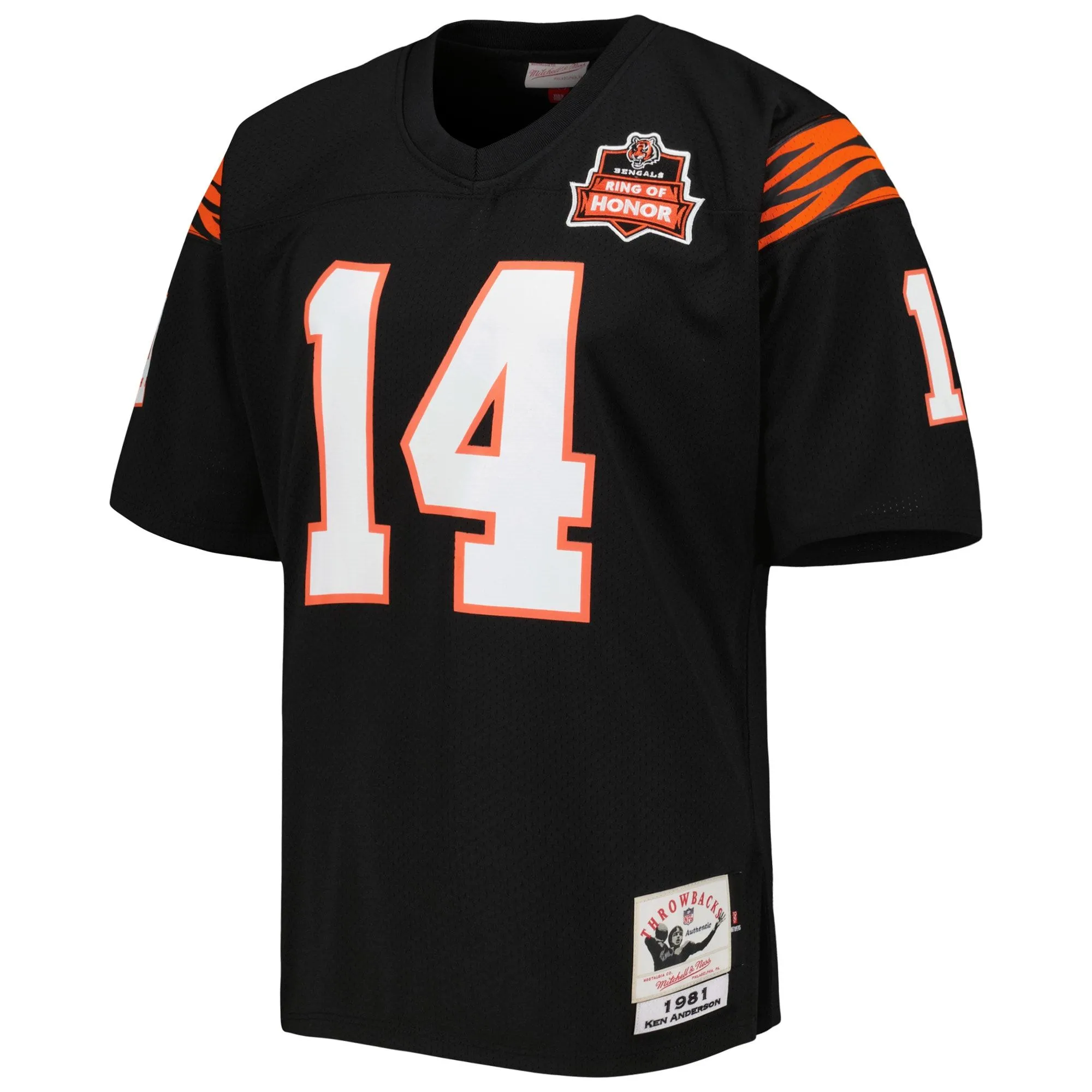 Ken Anderson Cincinnati Bengals 1981 Mitchell & Ness  Throwback Retired Player Jersey - Black