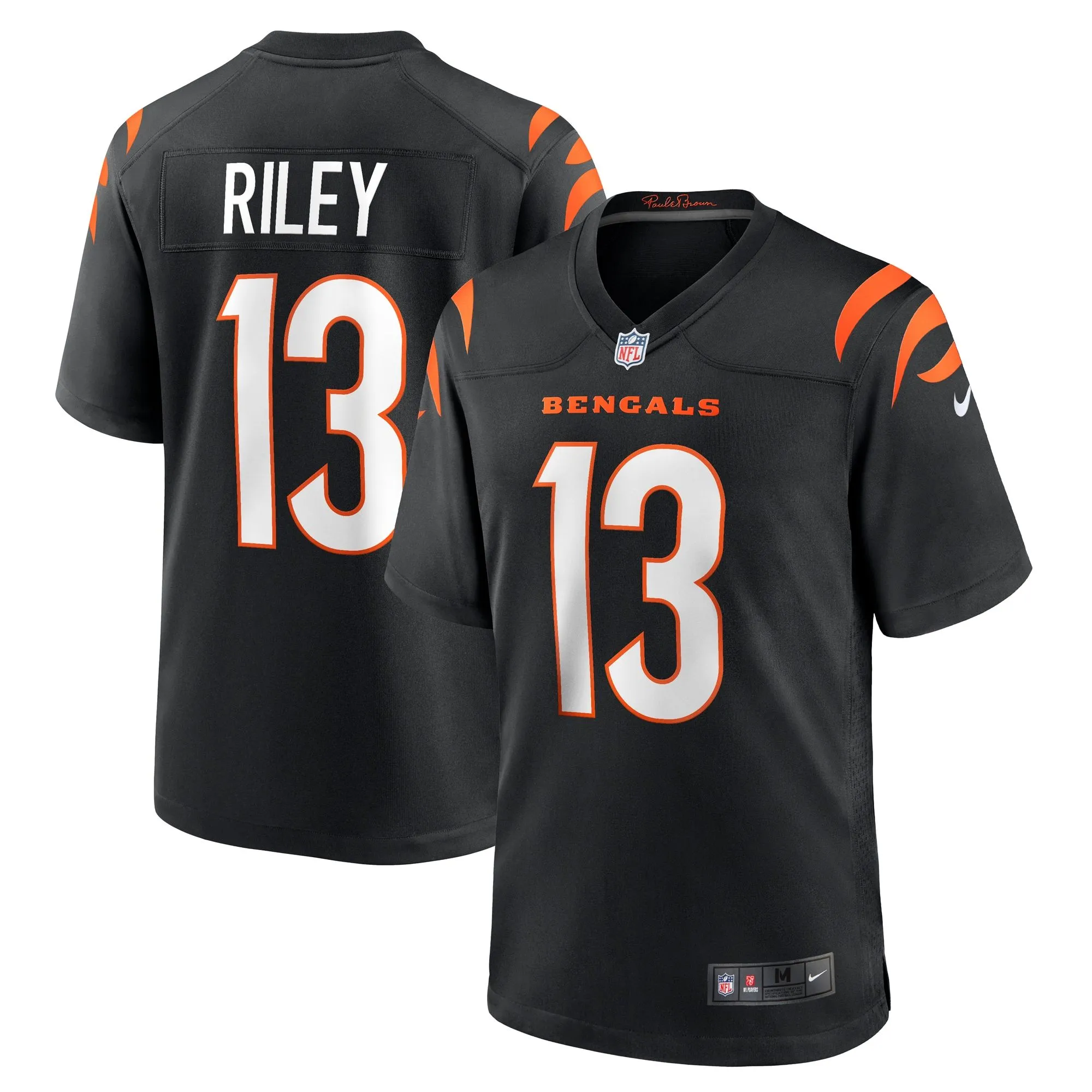 Ken Riley Cincinnati Bengals  Retired Player Game Jersey - Black