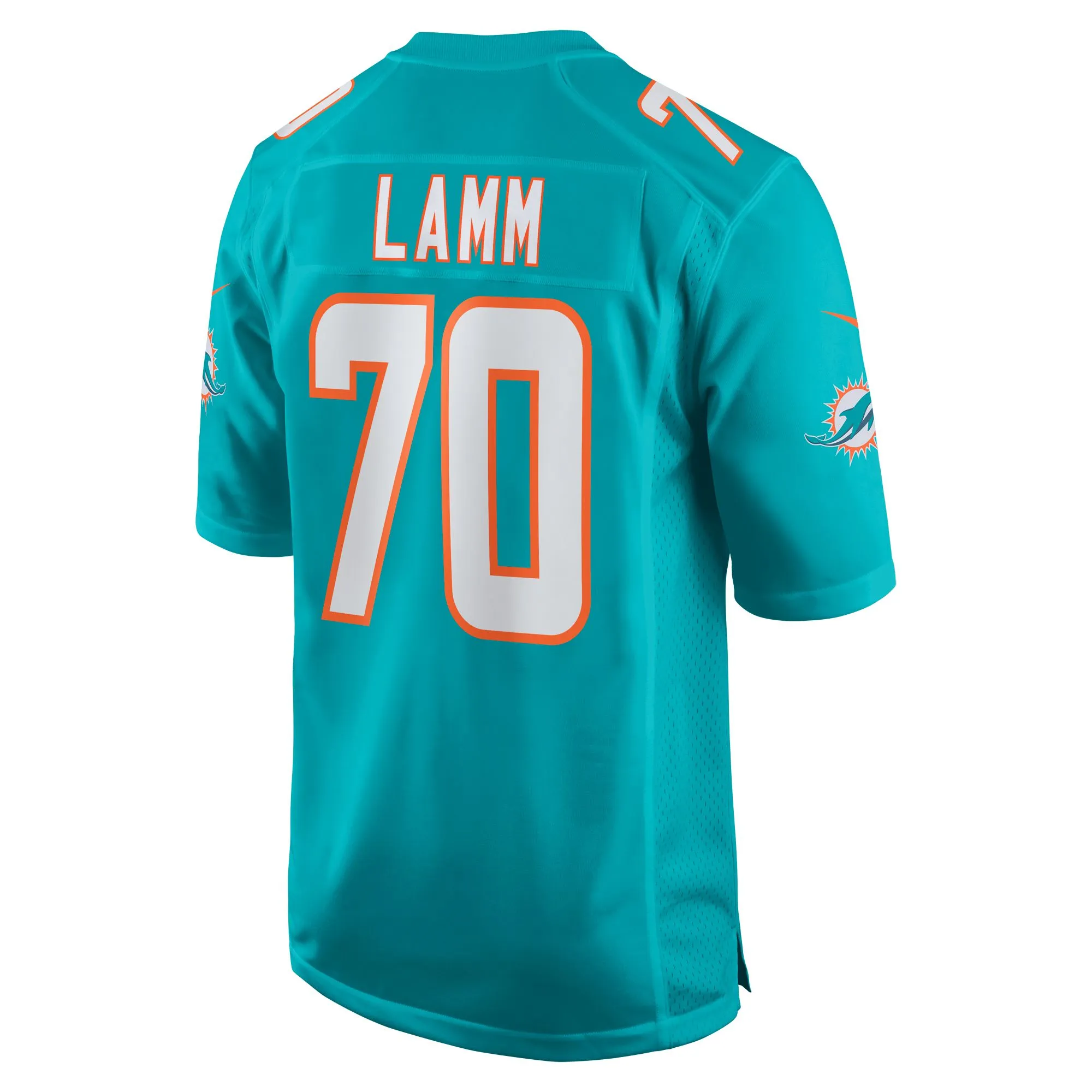 Kendall Lamm Miami Dolphins  Home Game Player Jersey - Aqua