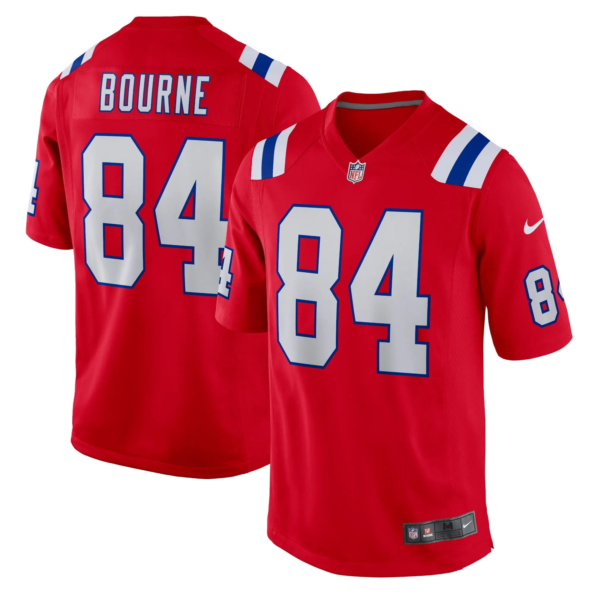 Kendrick Bourne New England Patriots  Game Jersey - Red