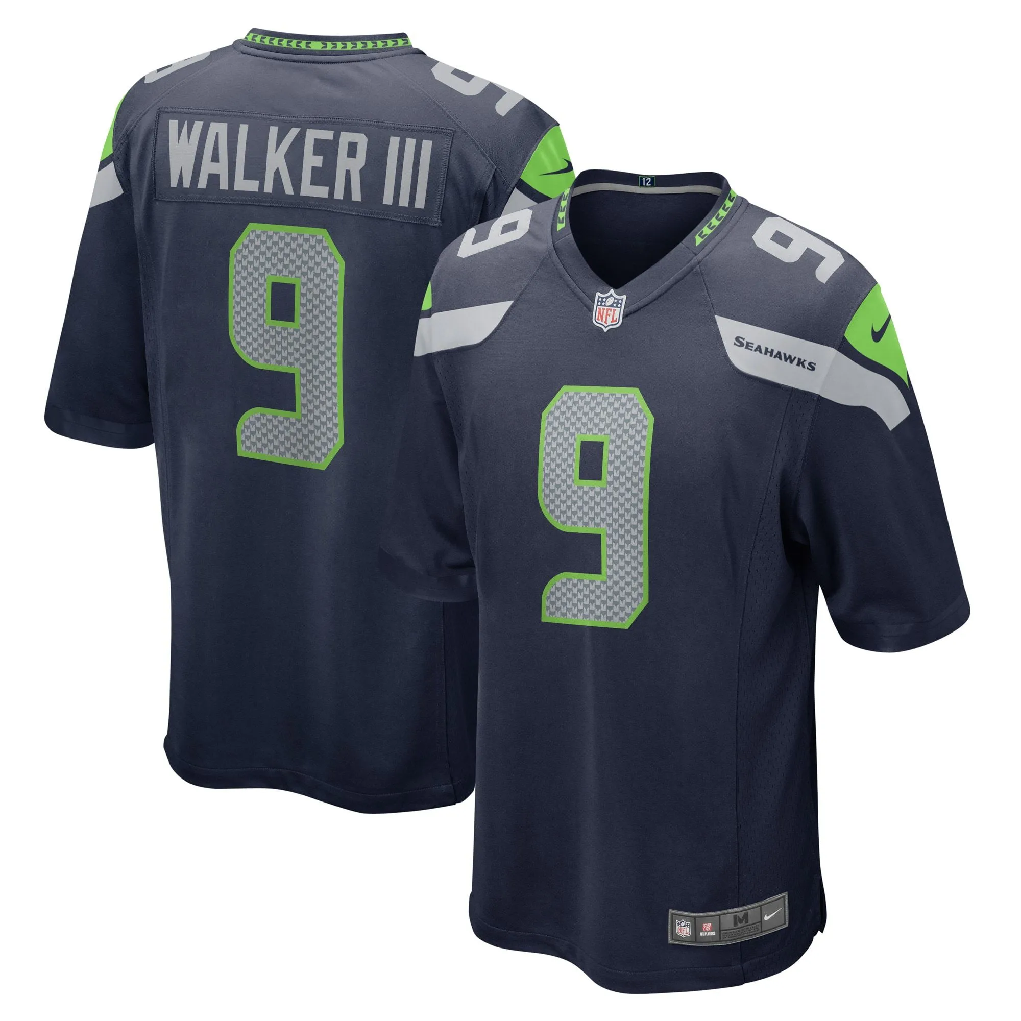 Kenneth Walker III Seattle Seahawks  Player Game Jersey - Navy