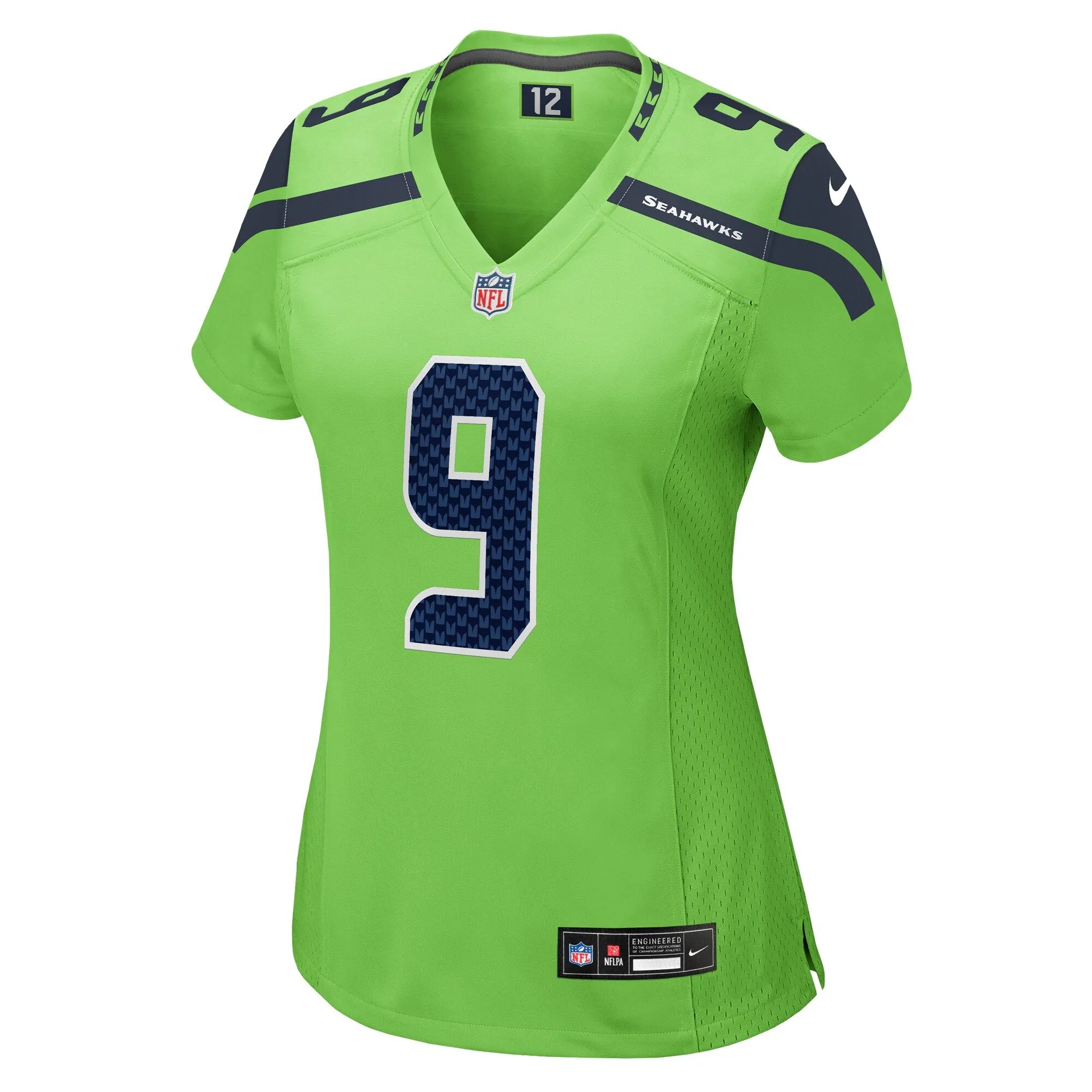 Kenneth Walker III Seattle Seahawks  Women's  Game Jersey - Neon Green