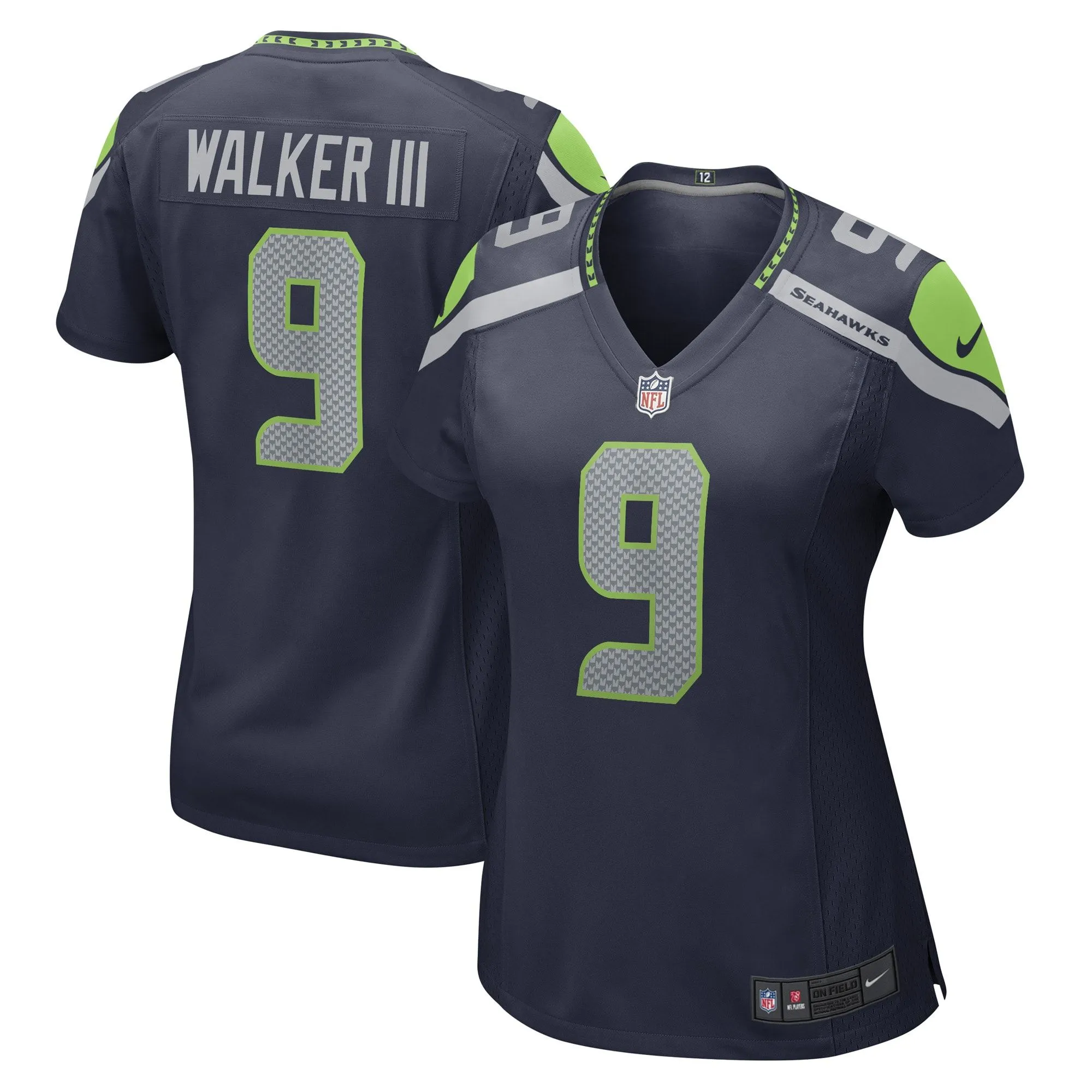 Kenneth Walker III Seattle Seahawks  Women's Player Jersey - Navy