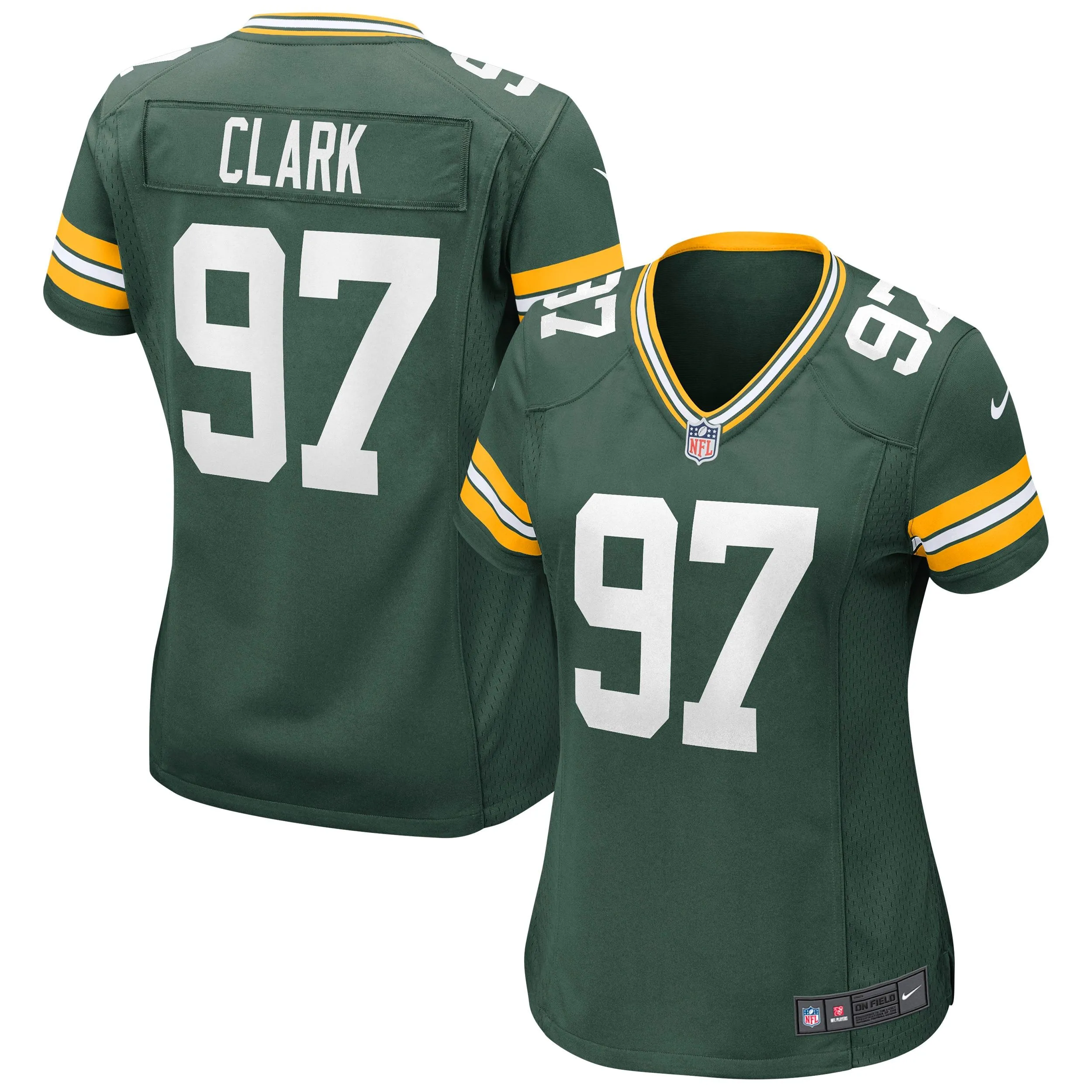 Kenny Clark Green Bay Packers  Women's Game Jersey - Green