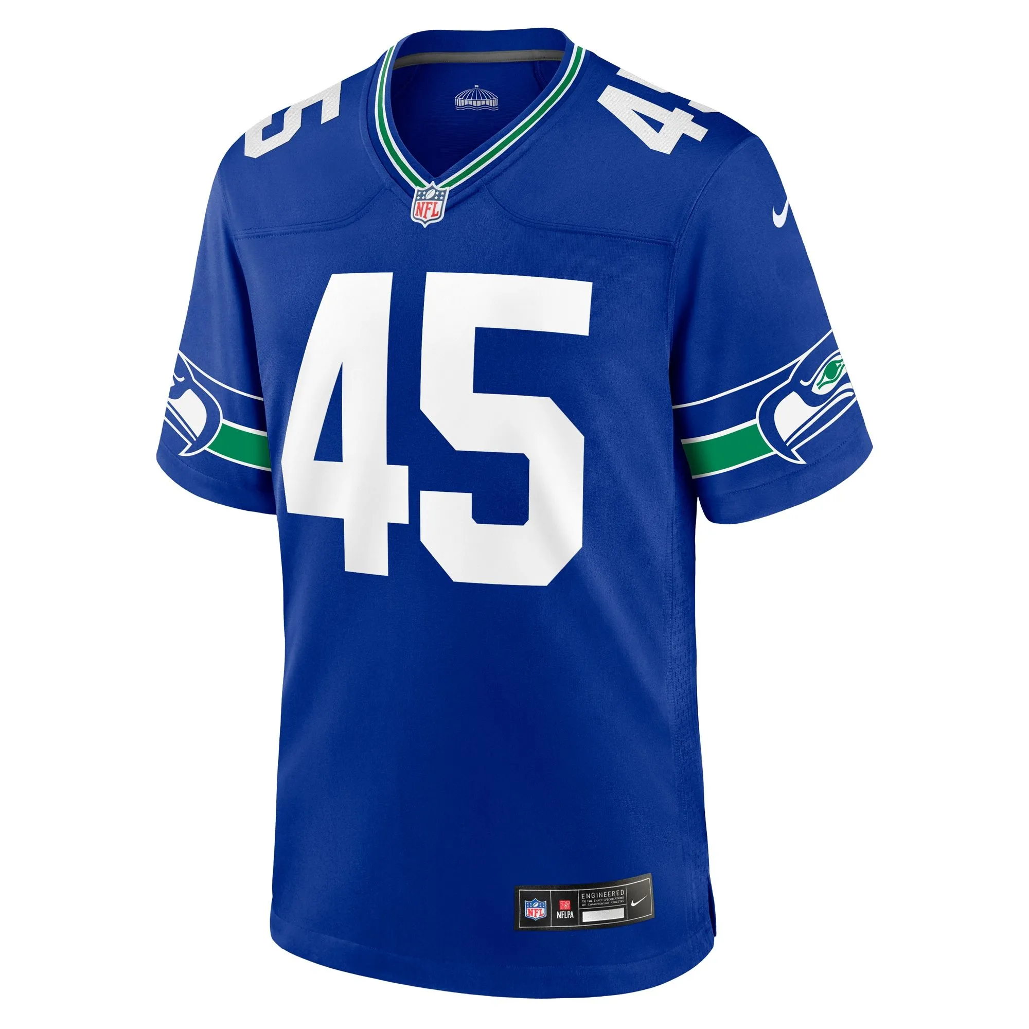 Kenny Easley Seattle Seahawks  Throwback Retired Player Game Jersey - Royal