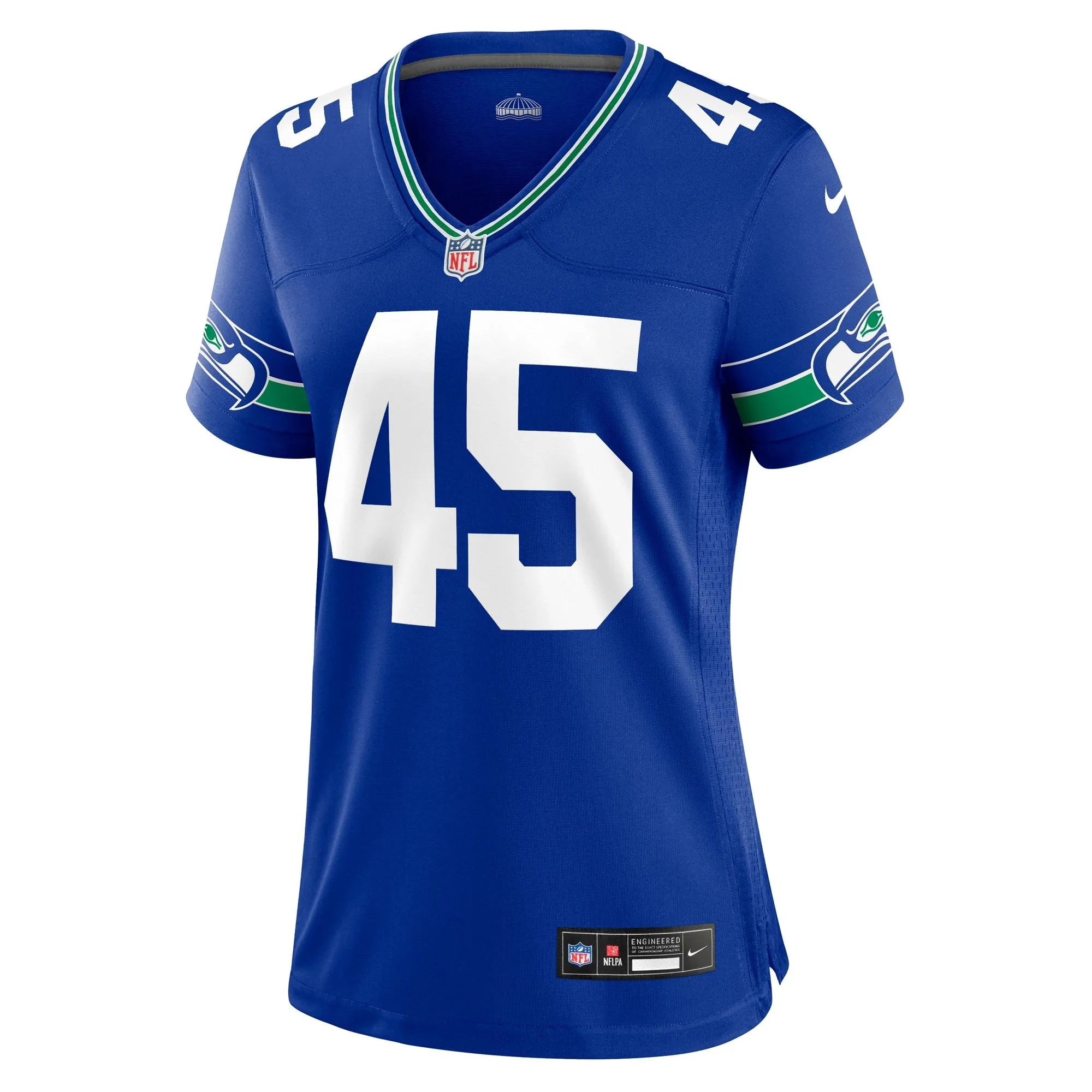 Kenny Easley Seattle Seahawks  Women's Throwback Retired Player Game Jersey - Royal