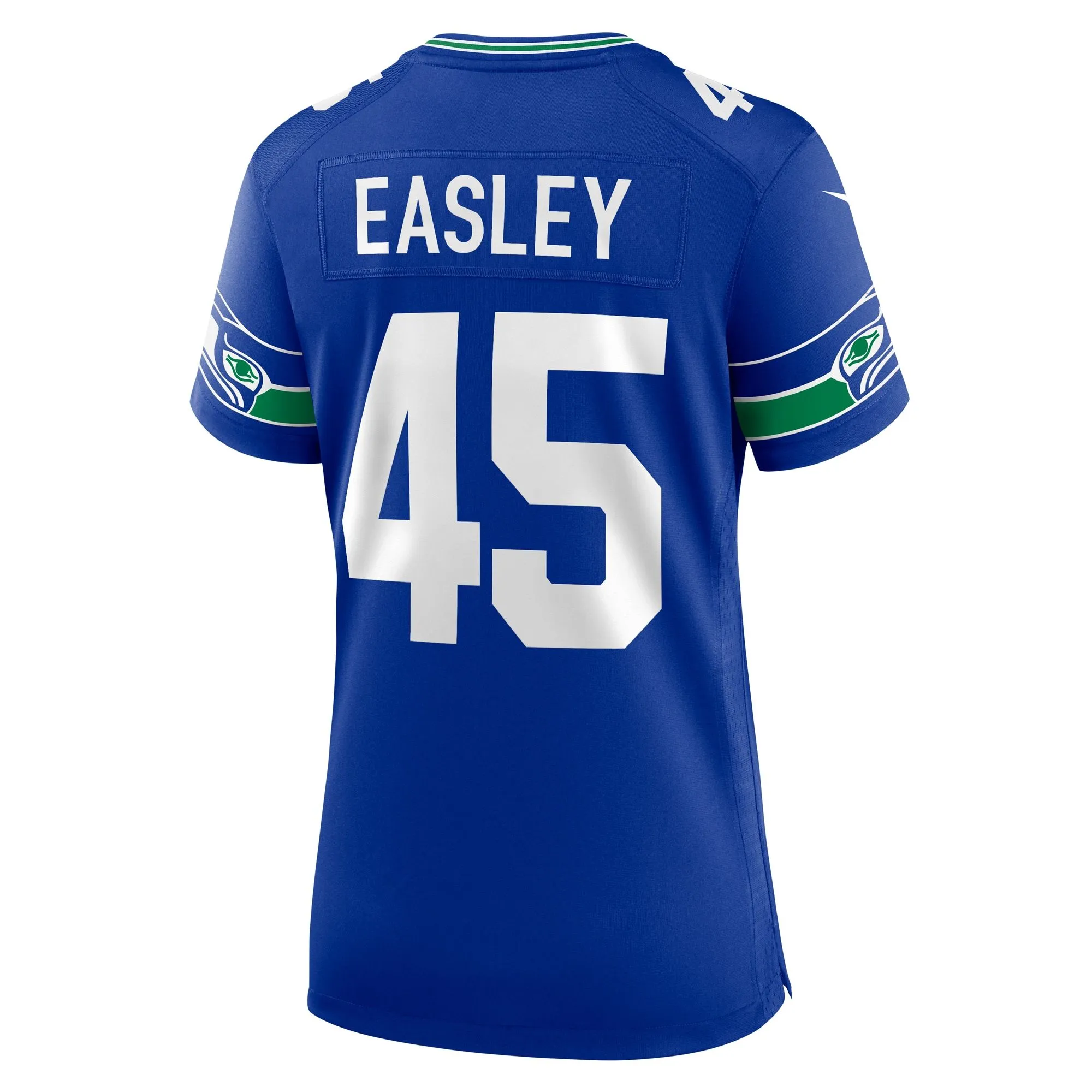 Kenny Easley Seattle Seahawks  Women's Throwback Retired Player Game Jersey - Royal