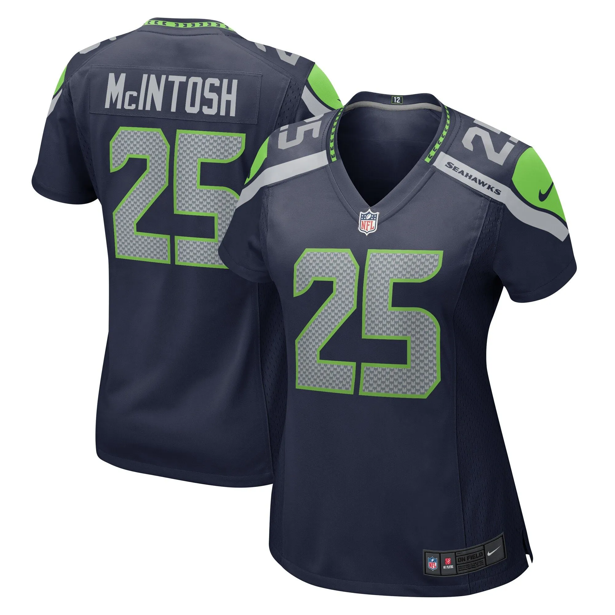 Kenny McIntosh Seattle Seahawks  Women's  Game Jersey - College Navy