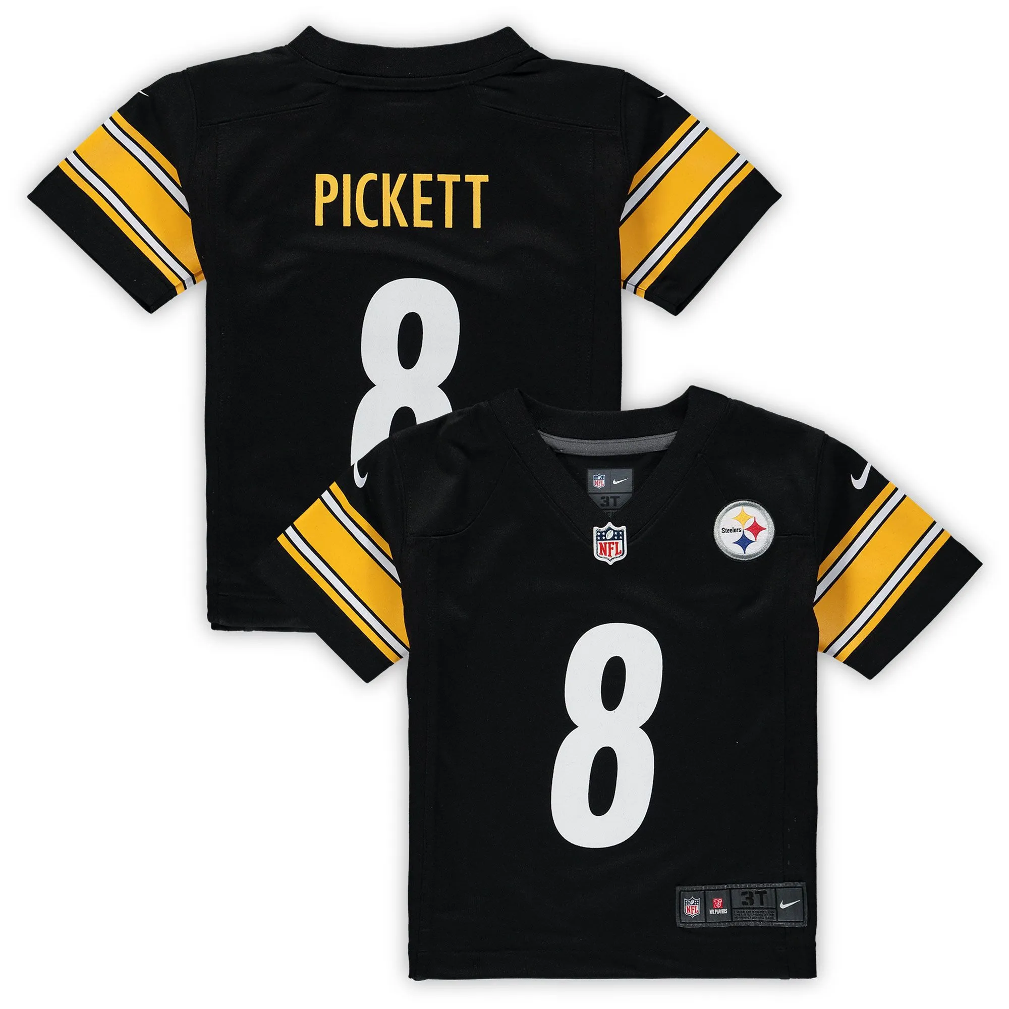 Kenny Pickett Pittsburgh Steelers  Toddler Game Jersey - Black