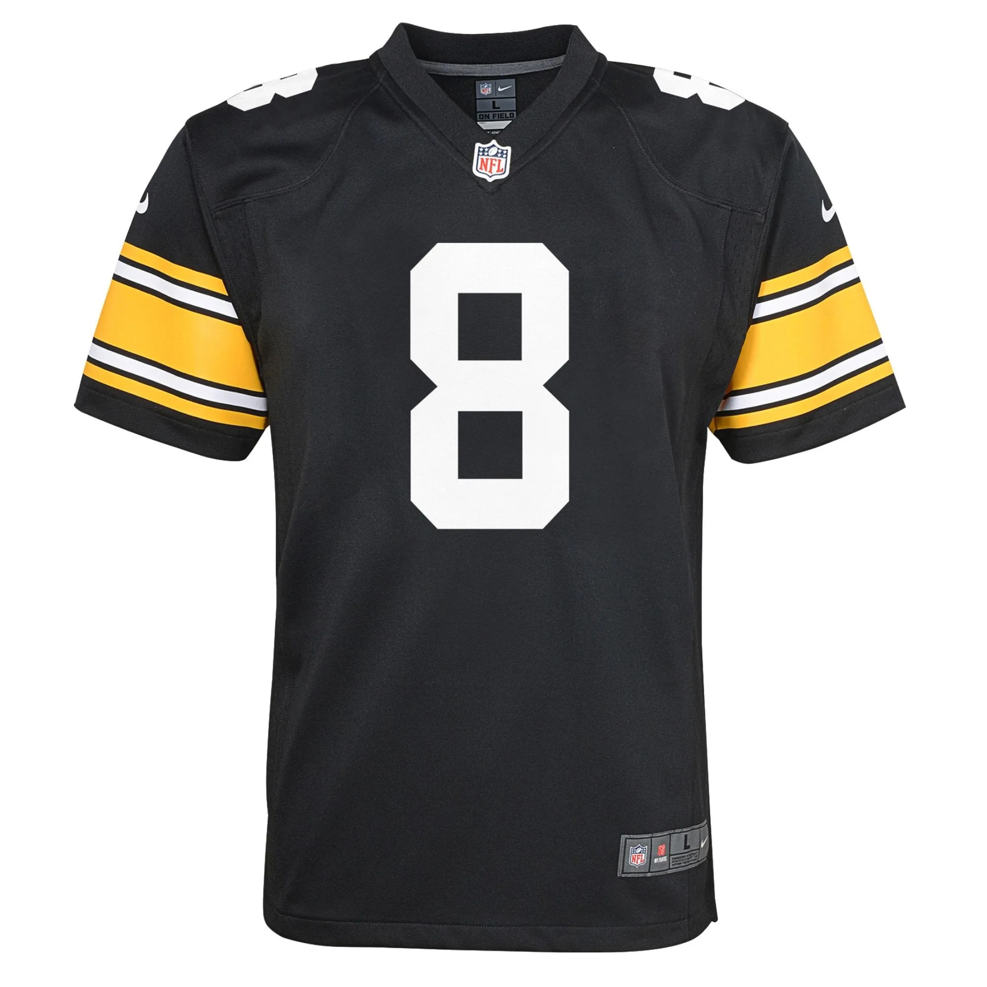 Kenny Pickett Pittsburgh Steelers  Youth Game Jersey - Black