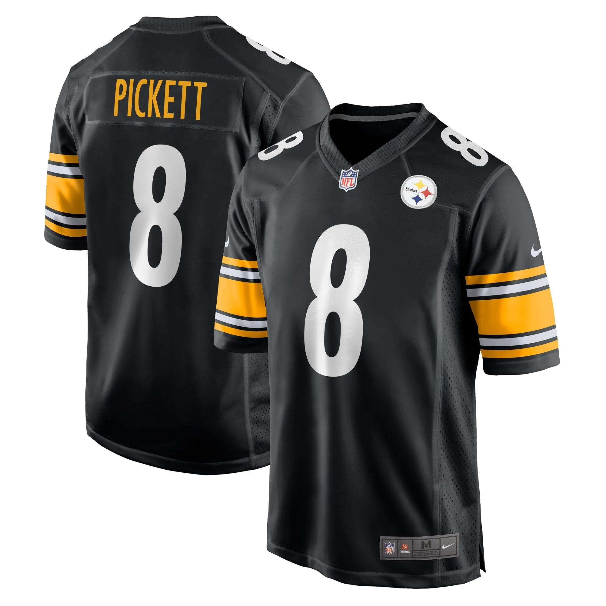 Kenny Pickett Pittsburgh Steelers  Youth Game Jersey - Black