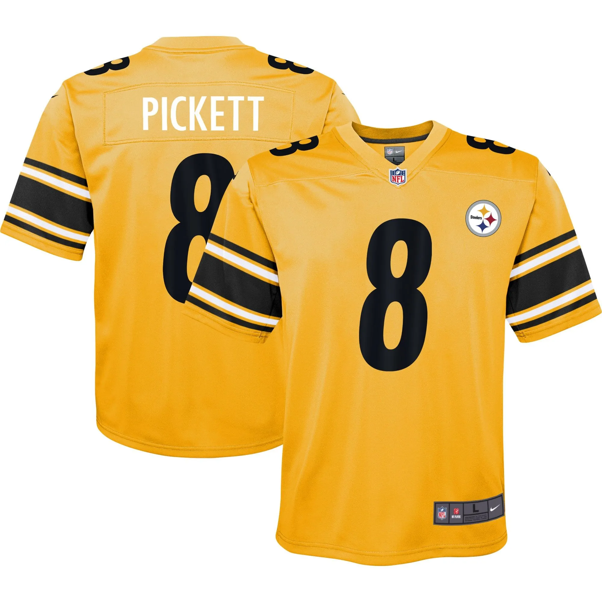 Kenny Pickett Pittsburgh Steelers  Youth Inverted Game Jersey - Gold