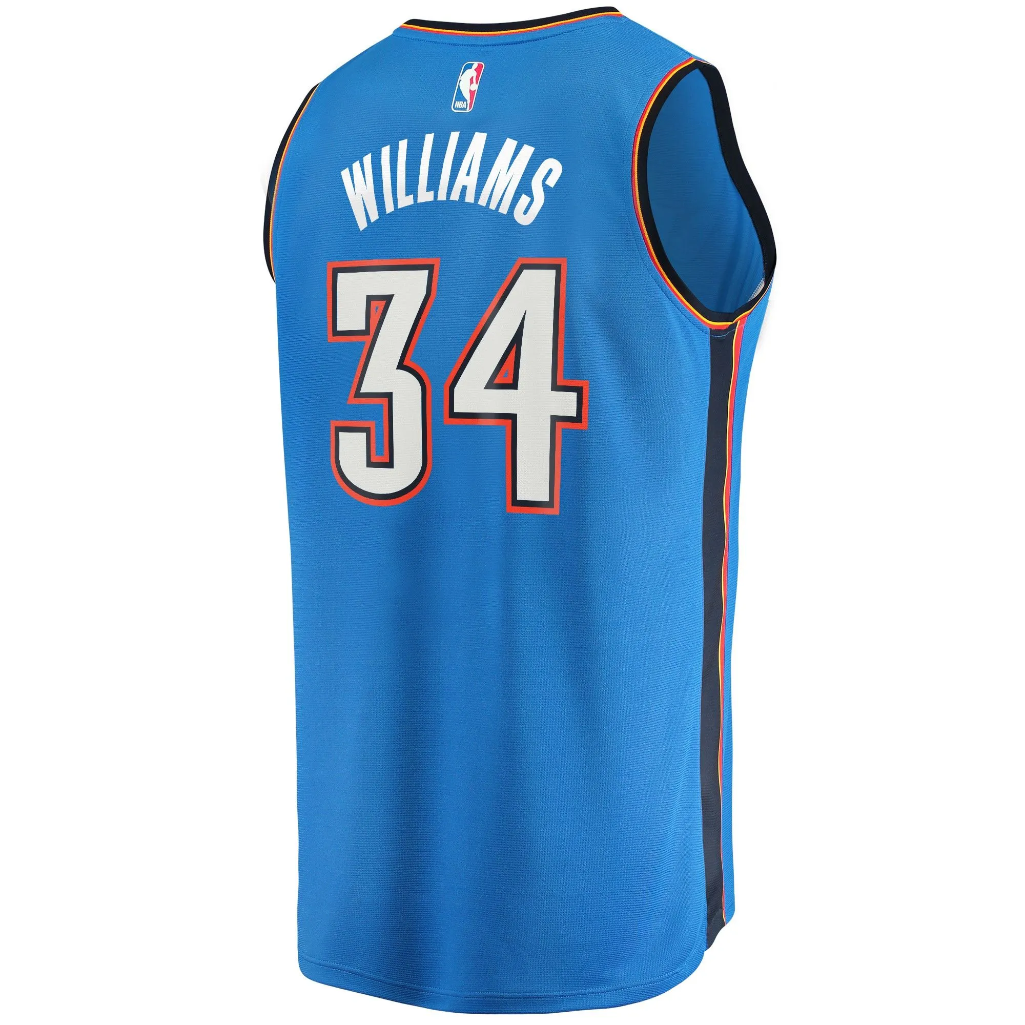 Kenrich Williams Oklahoma City Thunder Fanatics Branded 2021/22 Fast Break Replica Jersey - Icon Edition - Blue