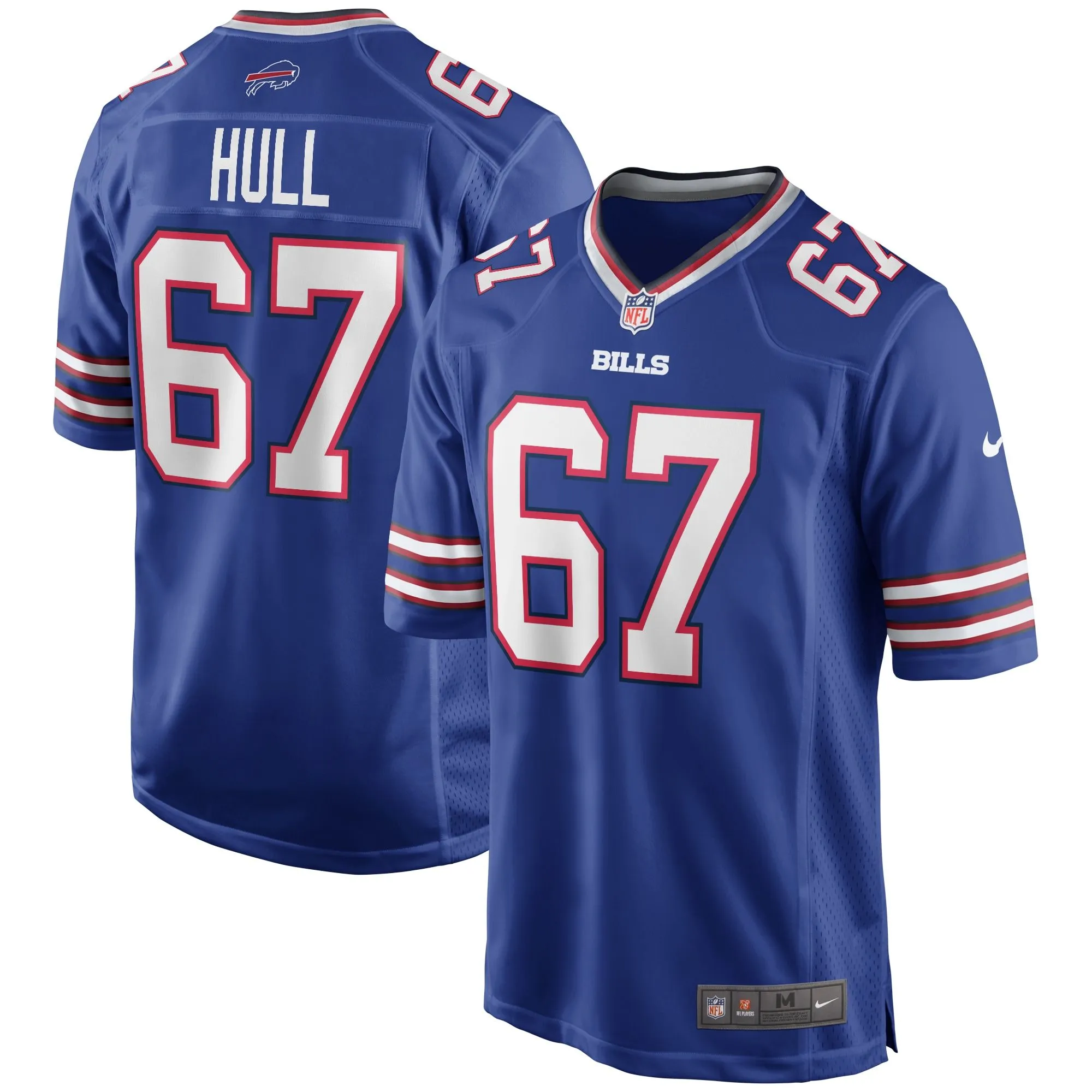 Kent Hull Buffalo Bills  Game Retired Player Jersey - Royal