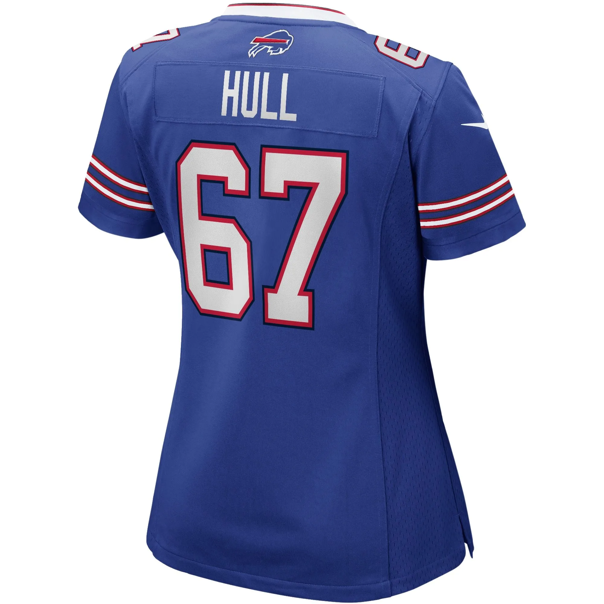 Kent Hull Buffalo Bills  Women's Game Retired Player Jersey - Royal