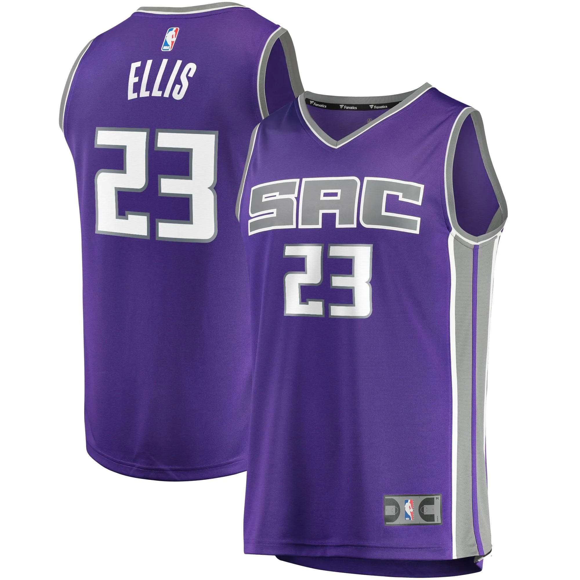 Keon Ellis Sacramento Kings Fanatics Branded Fast Break Replica Jersey - Icon Edition - Purple