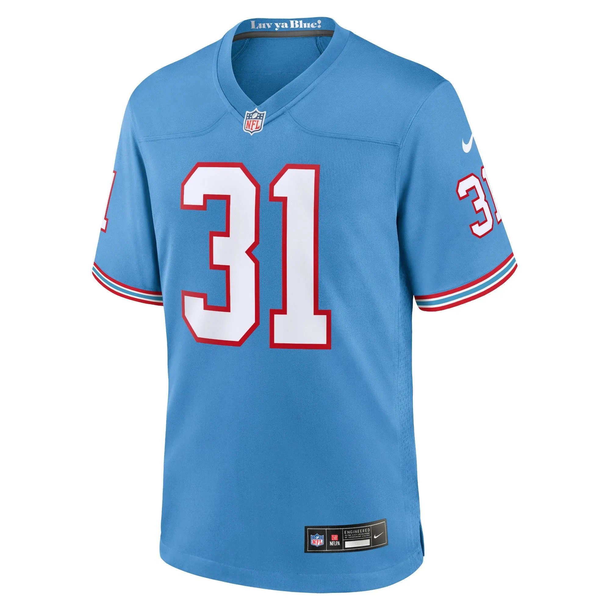 Kevin Byard Tennessee Titans  Oilers Throwback Alternate Game Player Jersey - Light Blue