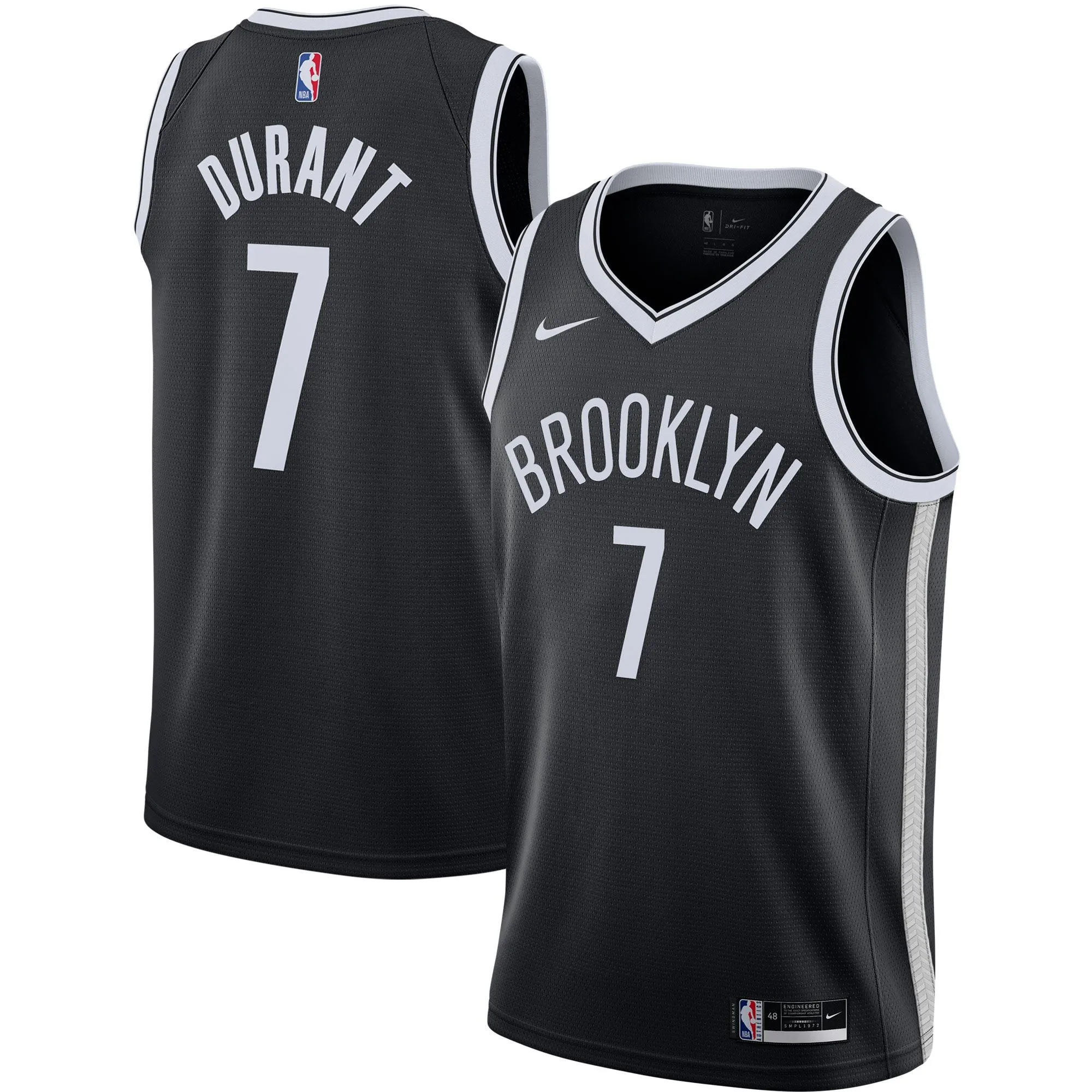 Kevin Durant Brooklyn Nets  2020/21 Swingman Jersey - Black - Icon Edition