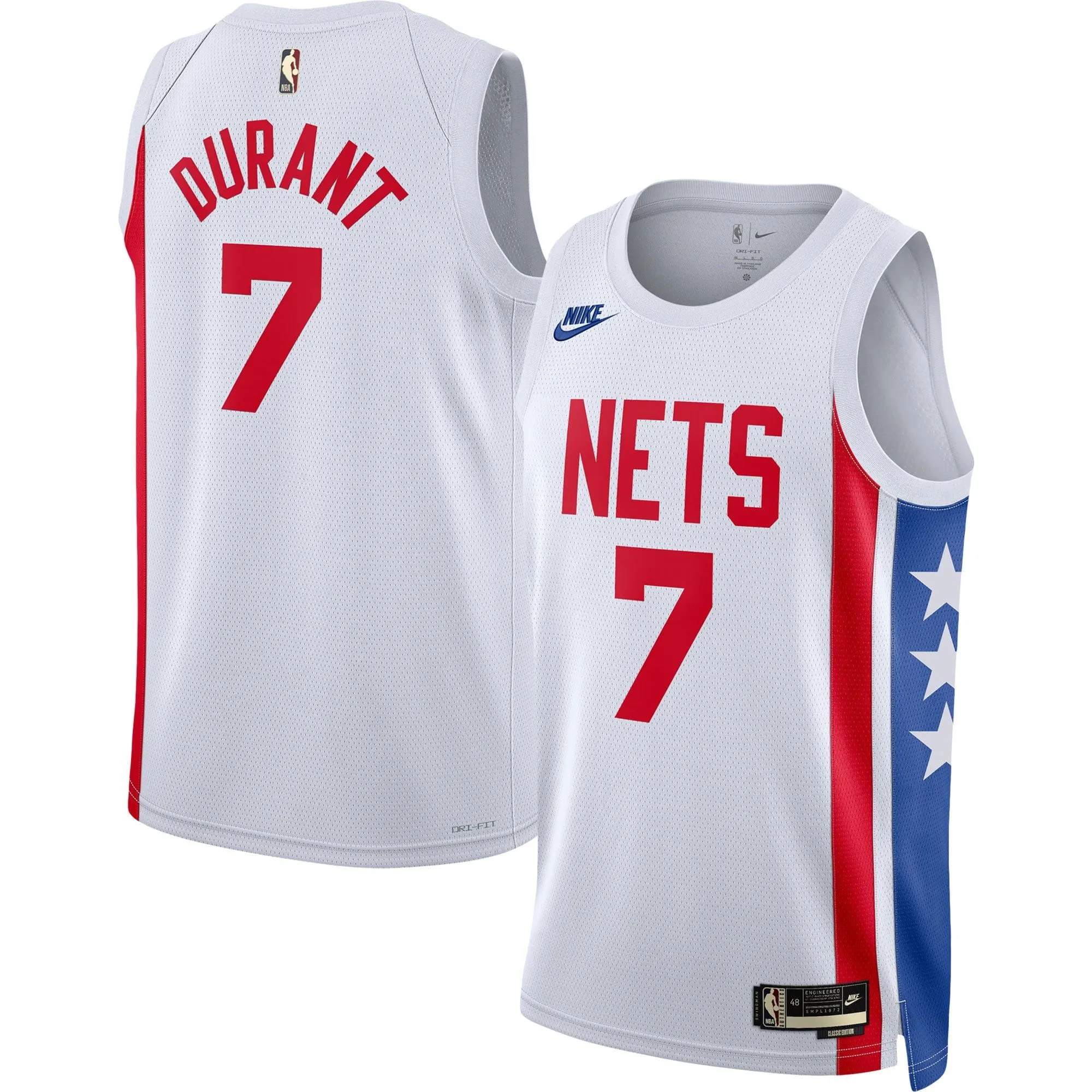 Kevin Durant Brooklyn Nets  Swingman Jersey - Classic Edition - White