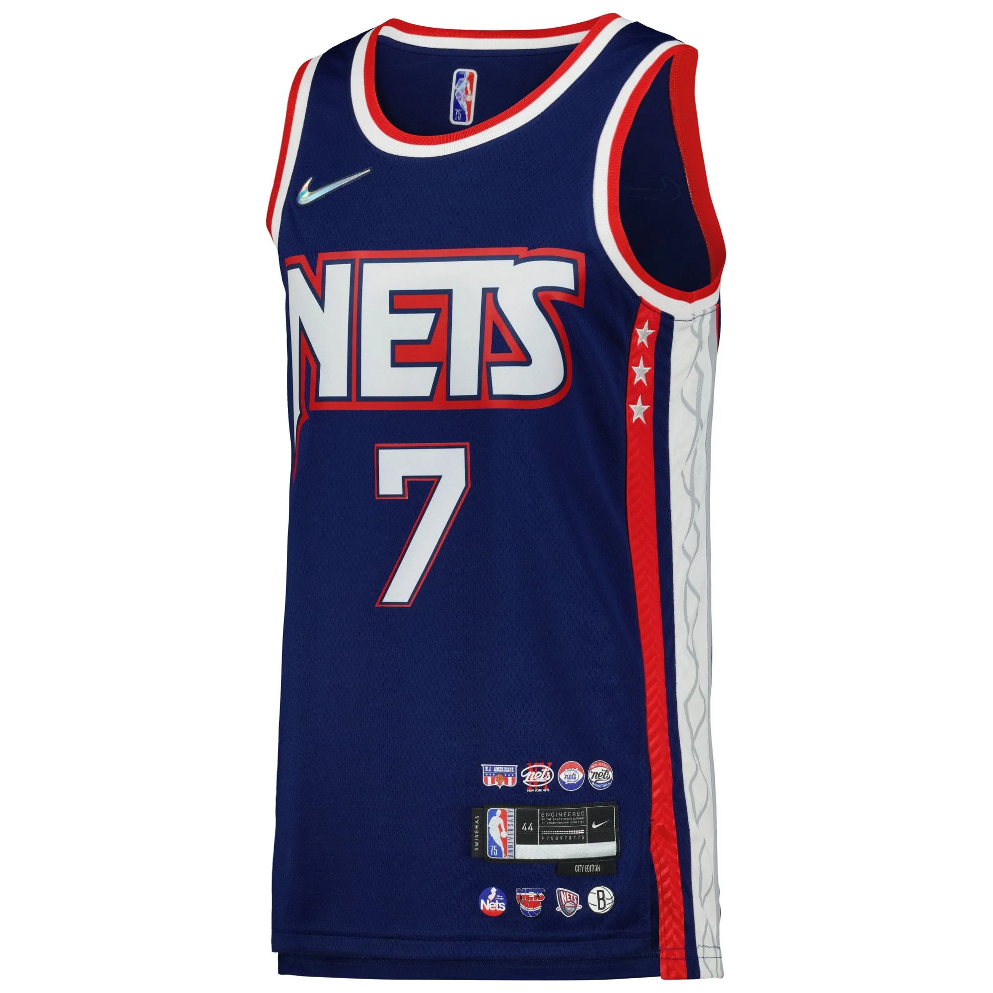 Kevin Durant Brooklyn Nets  Swingman Player Jersey - City Edition - Blue