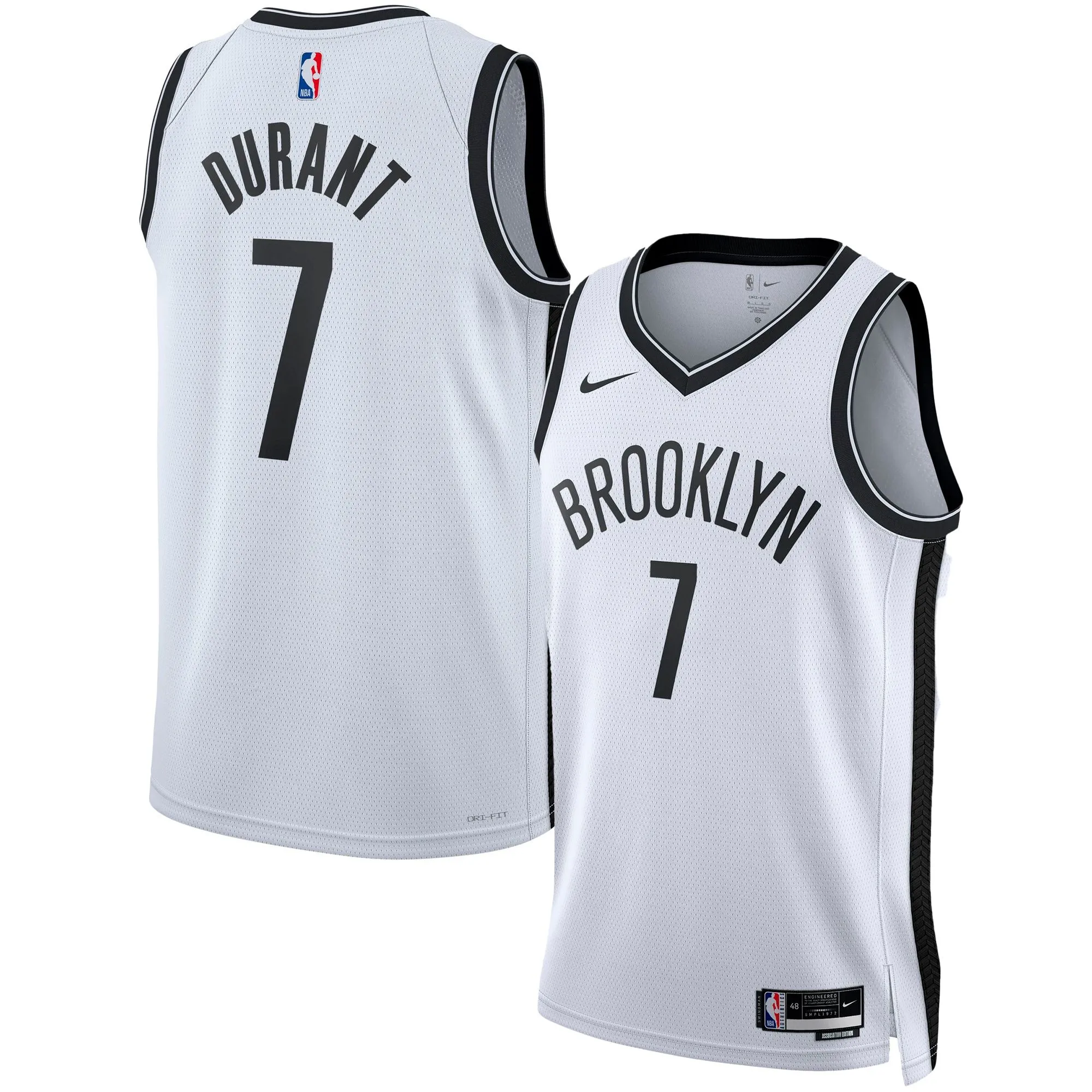 Kevin Durant Brooklyn Nets  Unisex Swingman Jersey - Association Edition - White