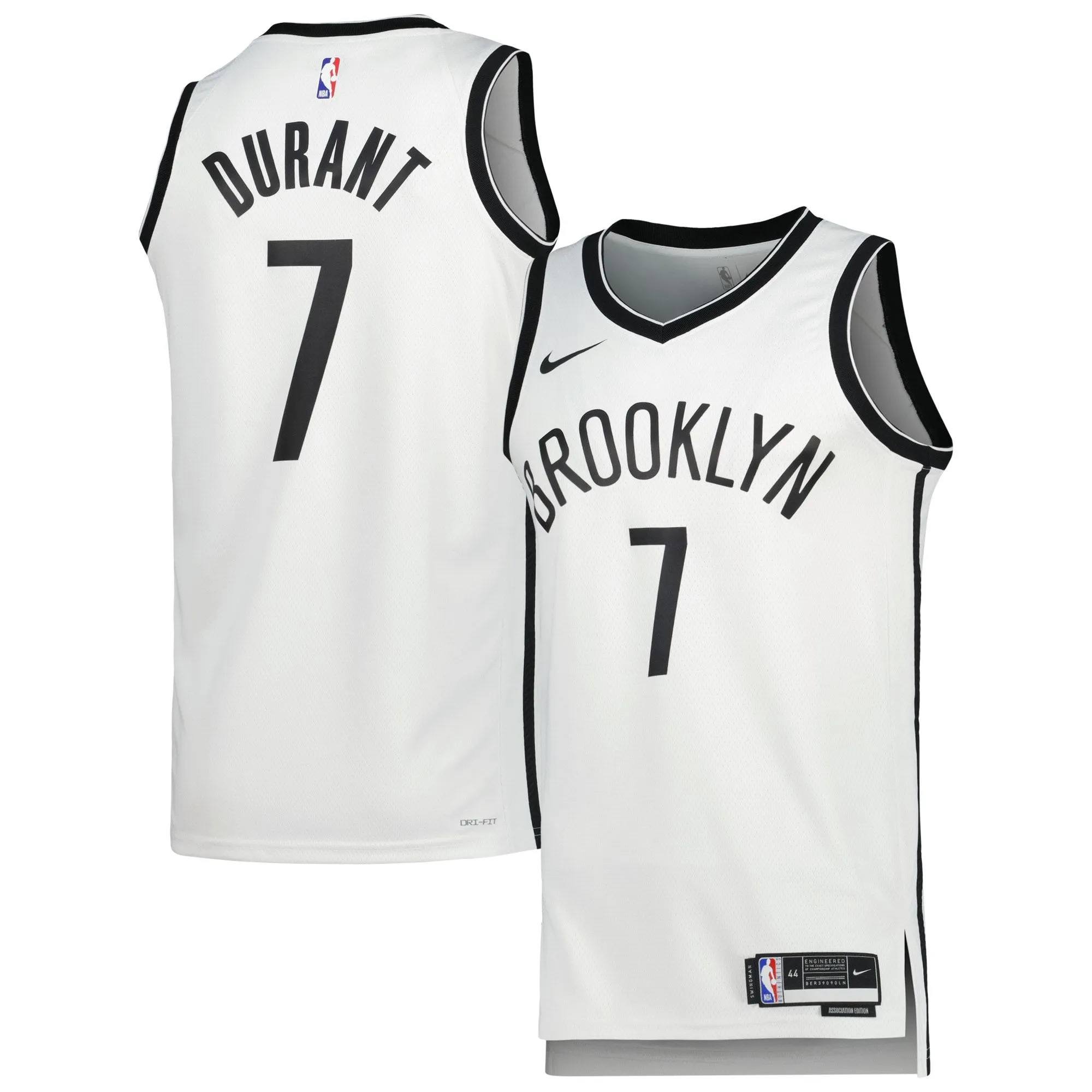 Kevin Durant Brooklyn Nets  Unisex  Swingman Jersey - Association Edition - White