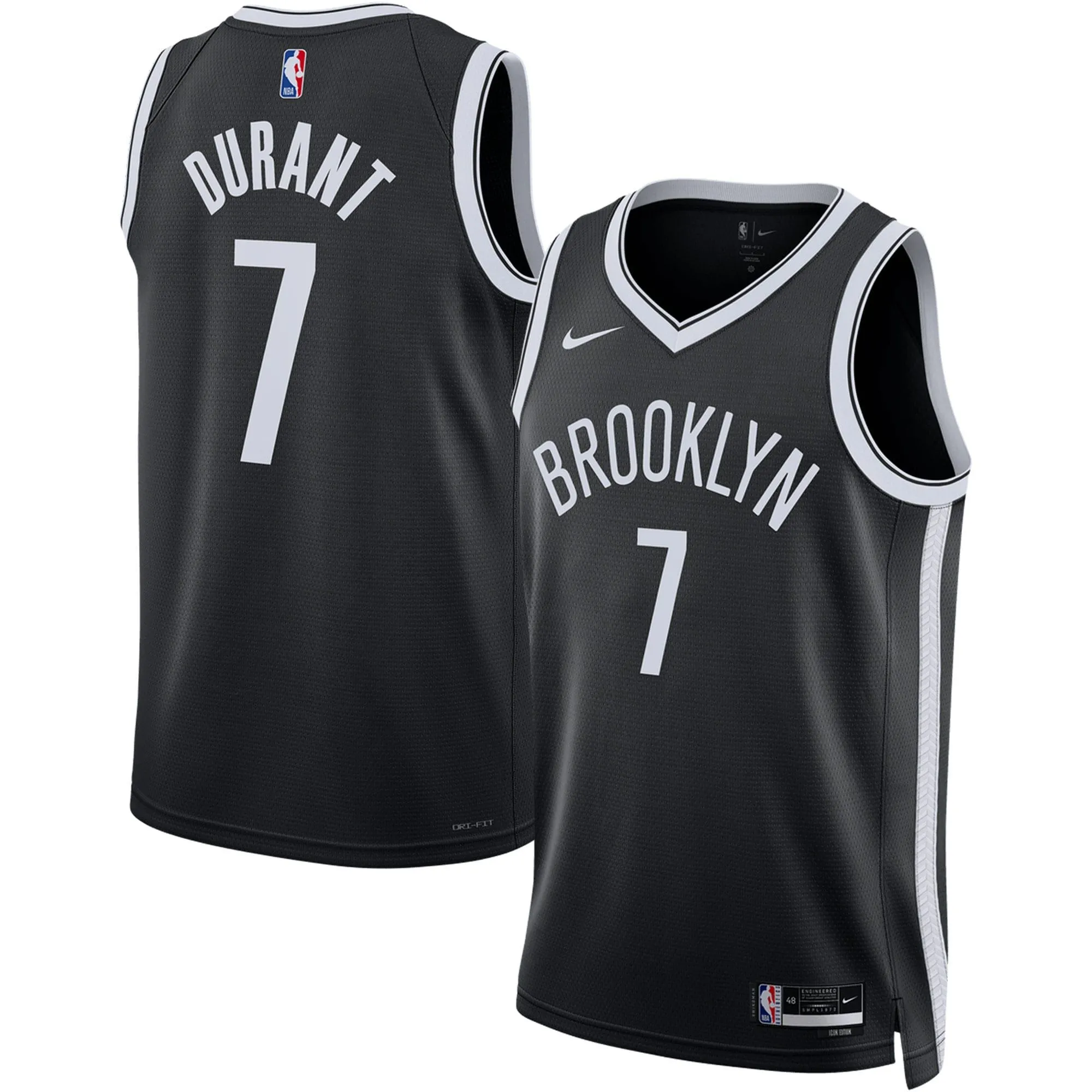 Kevin Durant Brooklyn Nets  Unisex Swingman Jersey - Icon Edition - Black