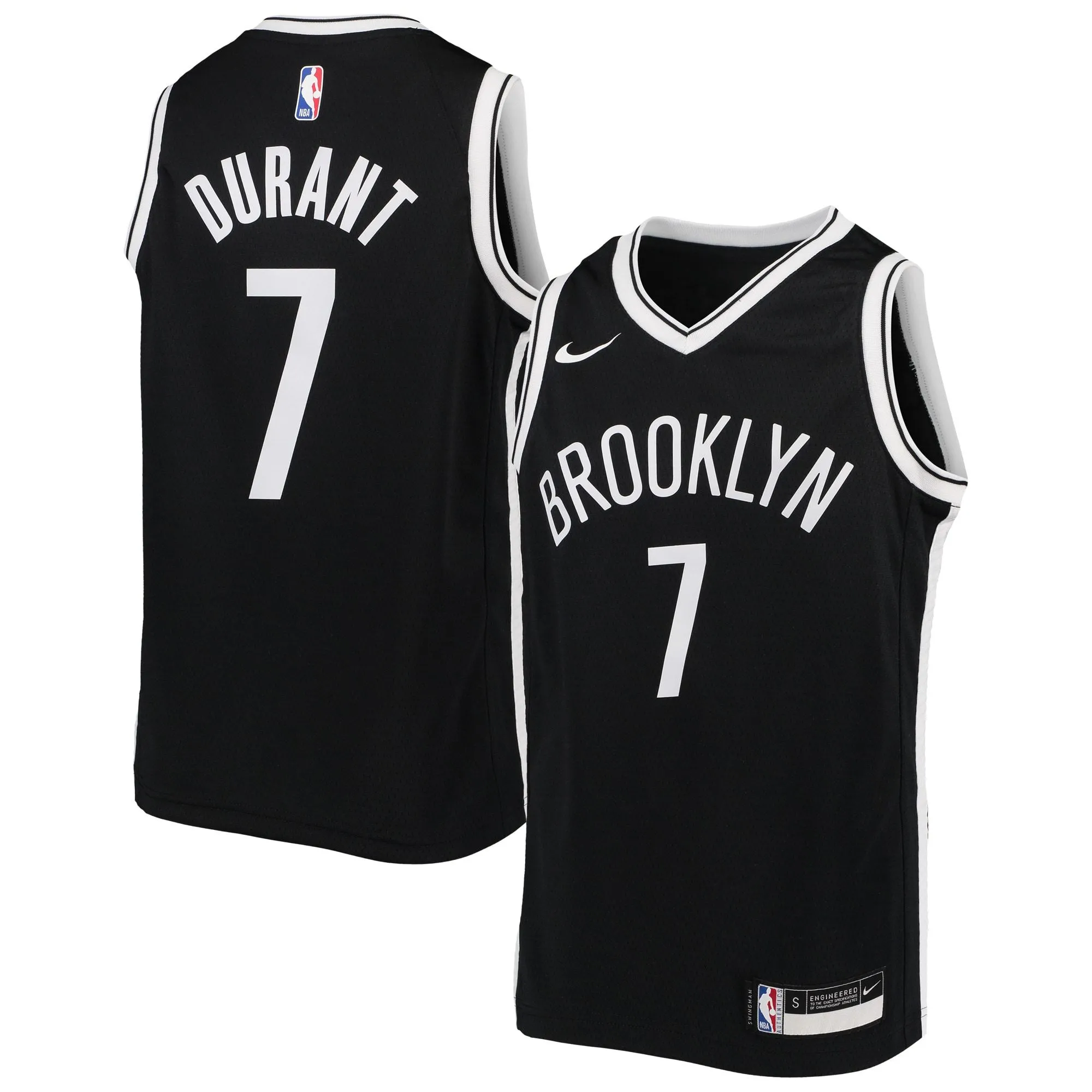 Kevin Durant Brooklyn Nets  Youth Swingman Jersey - Icon Edition - Black