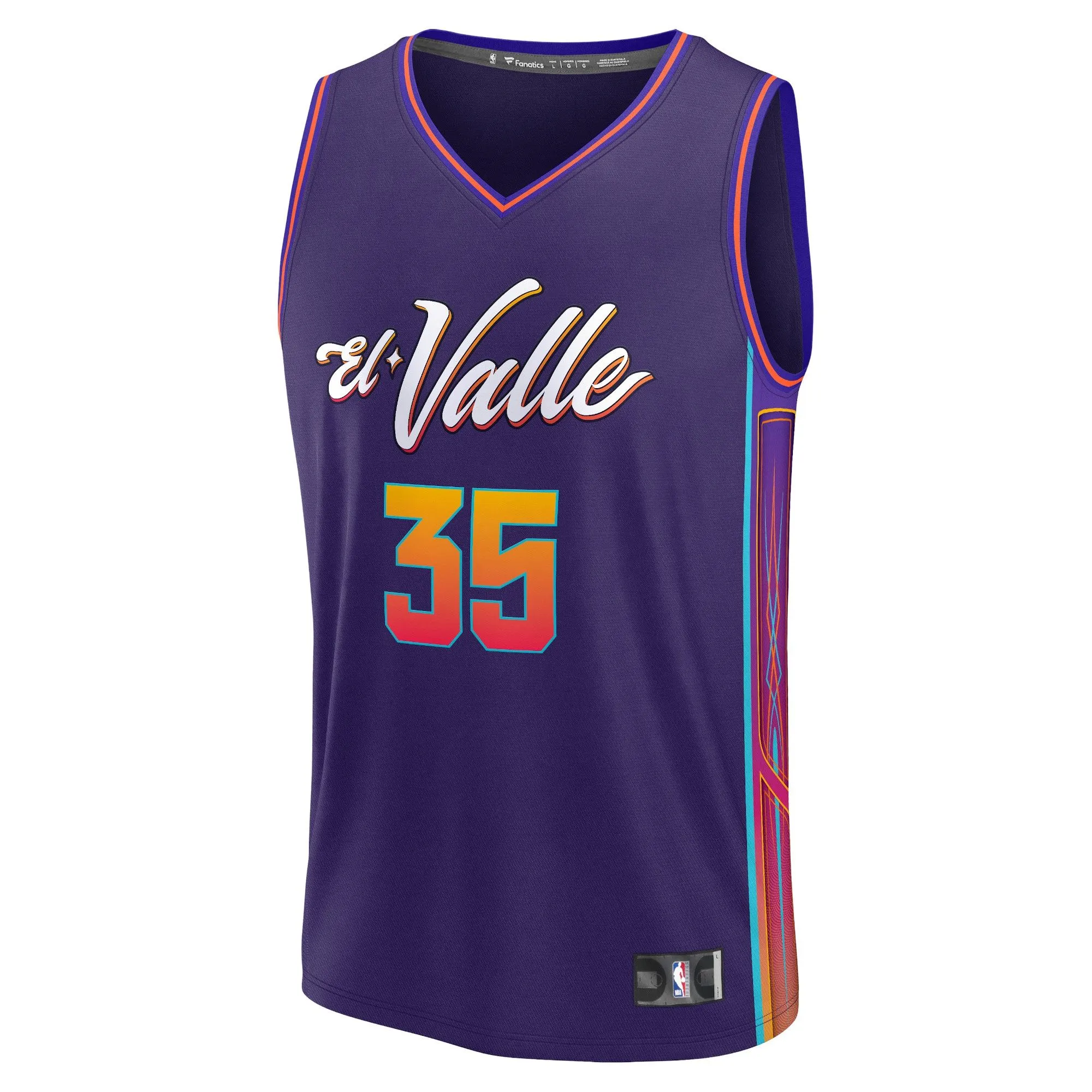 Kevin Durant Phoenix Suns Fanatics Branded Fast Break Jersey - Purple - City Edition