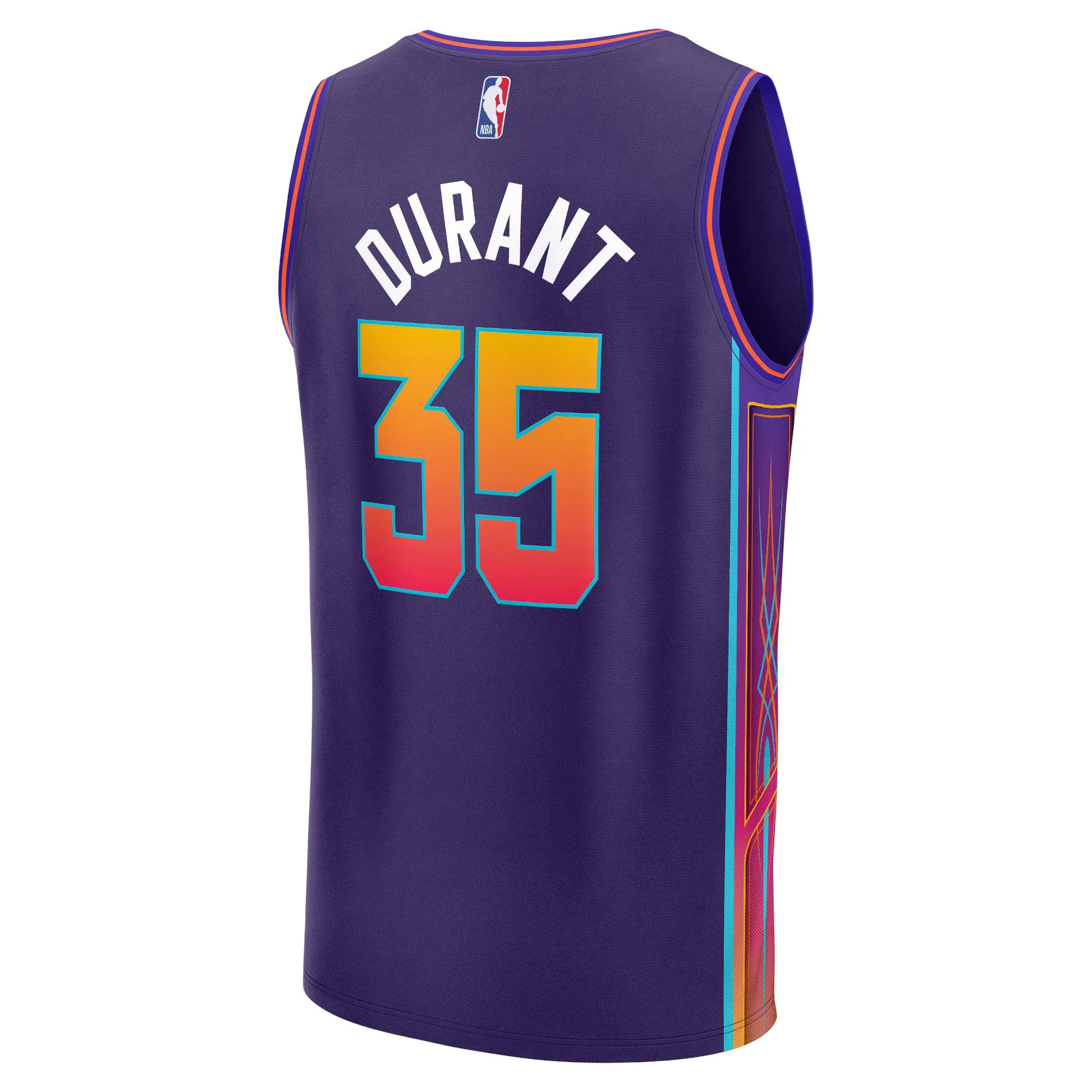 Kevin Durant Phoenix Suns Fanatics Branded Fast Break Jersey - Purple - City Edition
