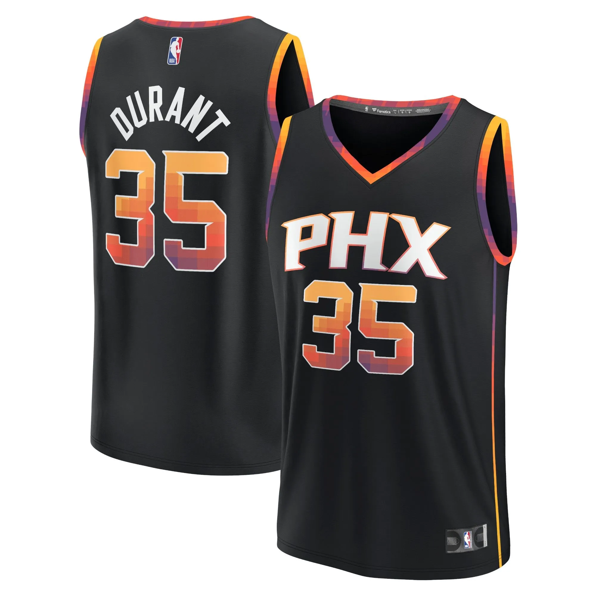 Kevin Durant Phoenix Suns Fanatics Branded Fast Break Replica Jersey - Statement Edition - Black