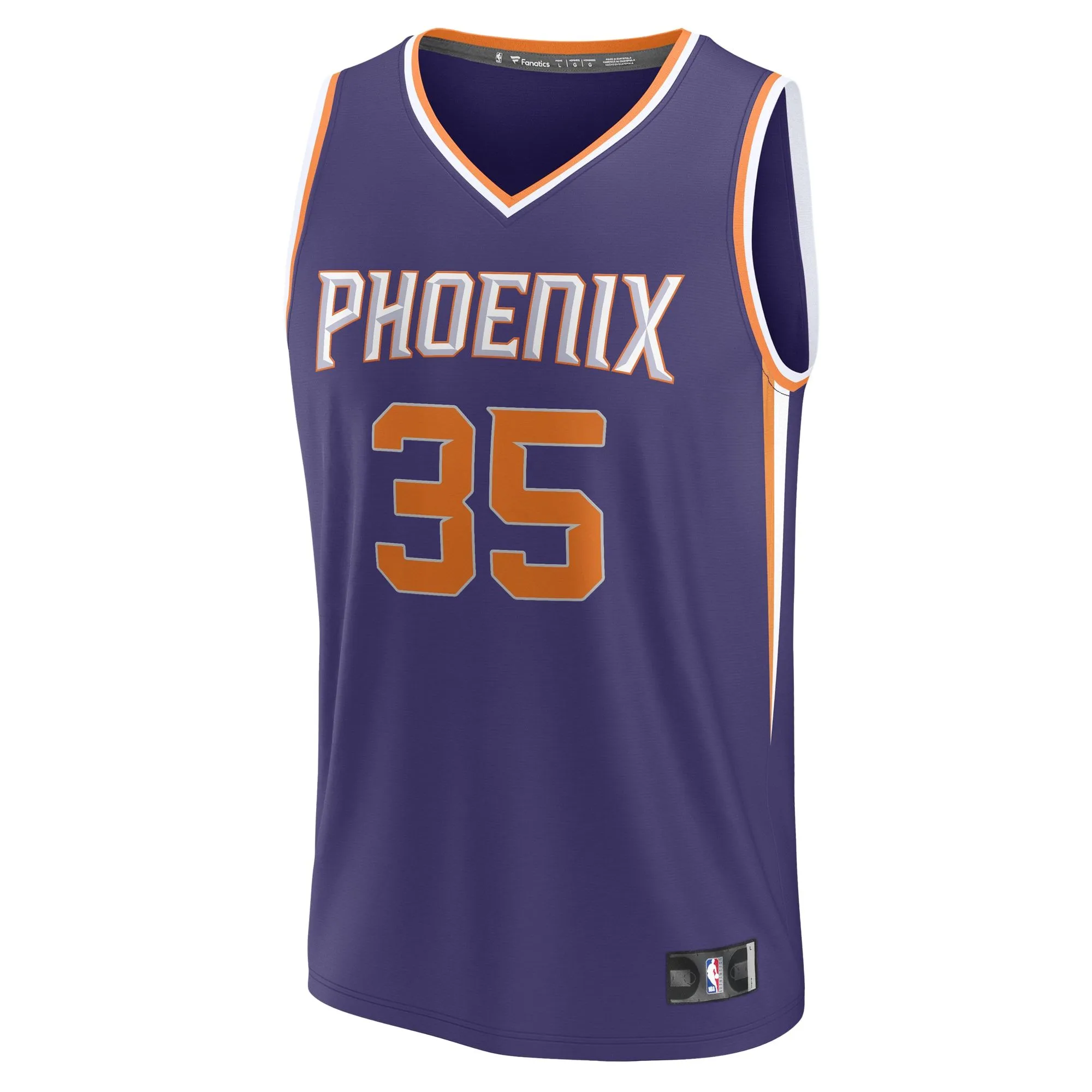 Kevin Durant Phoenix Suns Fanatics Branded Youth Fast Break Player Jersey - Icon Edition - Purple