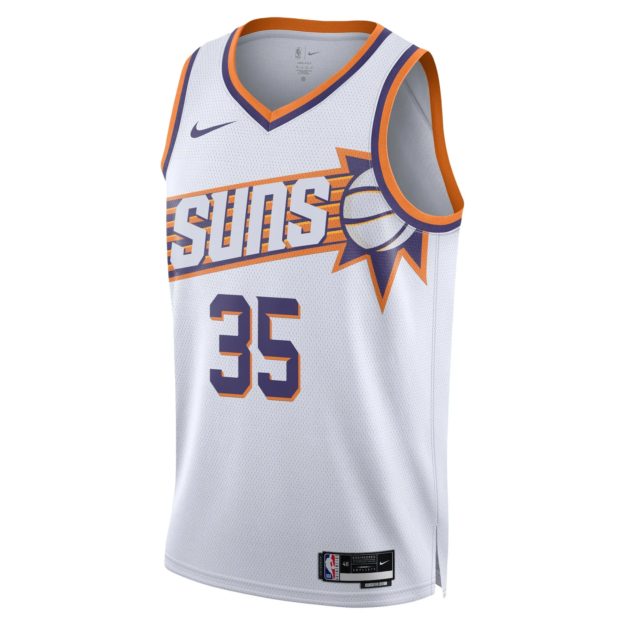 Kevin Durant Phoenix Suns  Unisex Swingman Jersey - Association Edition - White